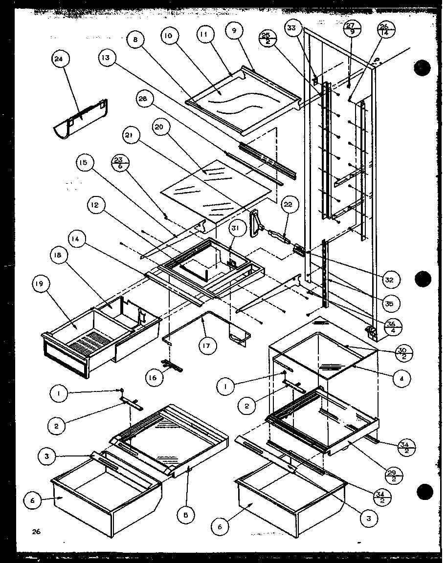 15 - REF SHELVING AND DRAWERS
