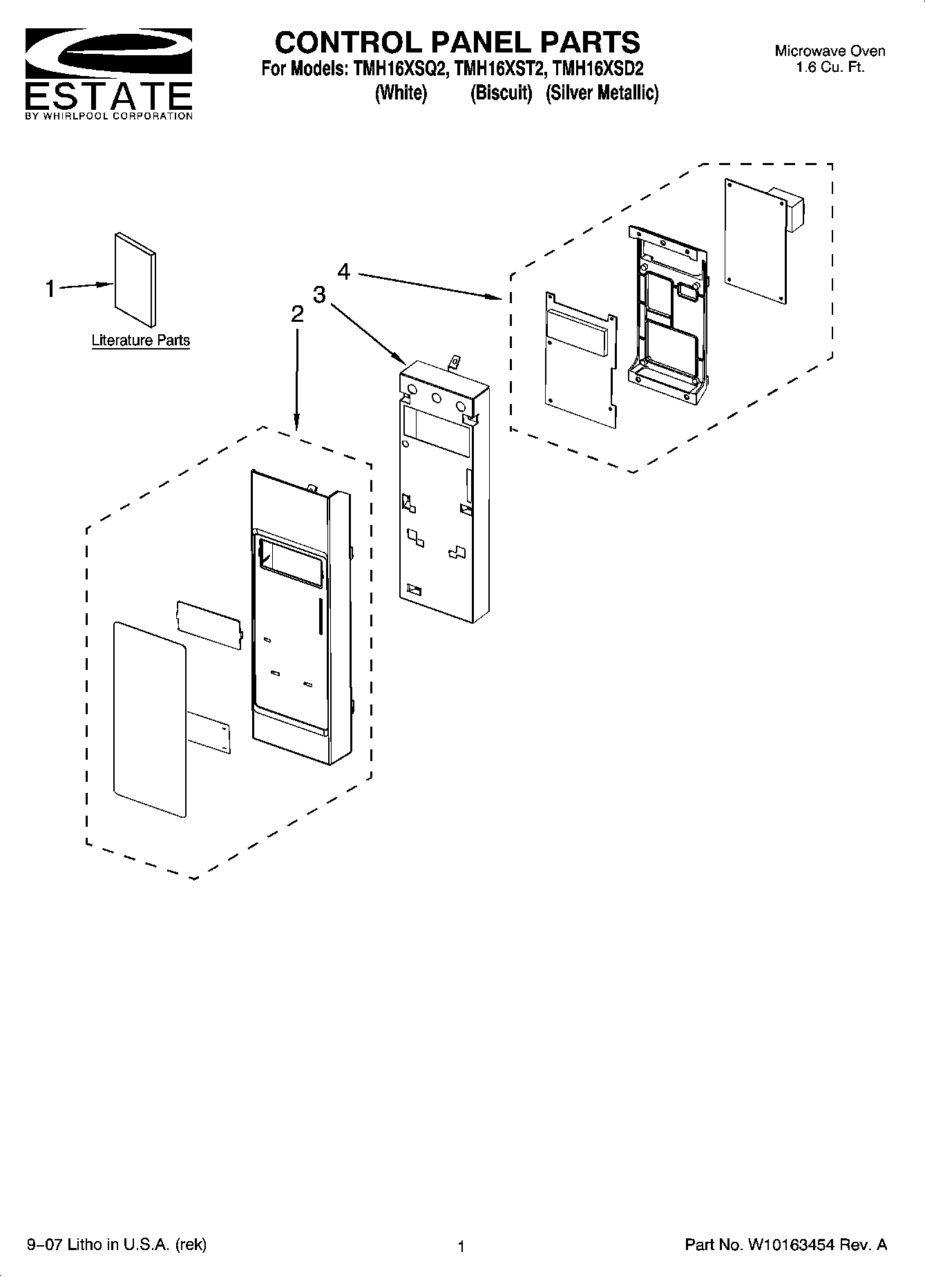01 - CONTROL PANEL PARTS