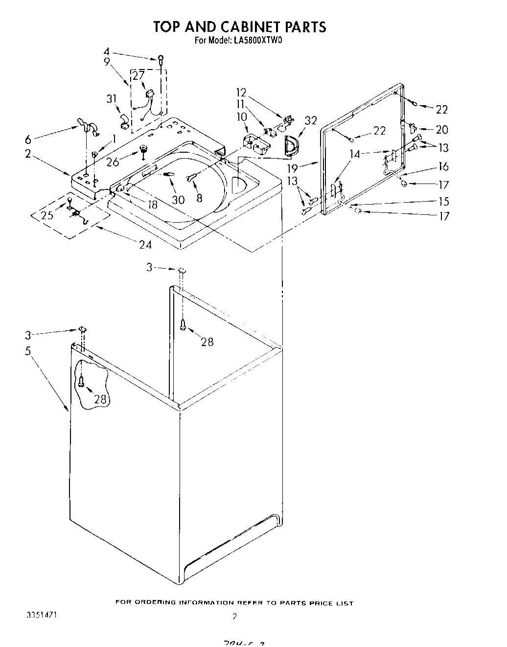 02 - TOP AND CABINET , LITERATURE AND OPTIONAL