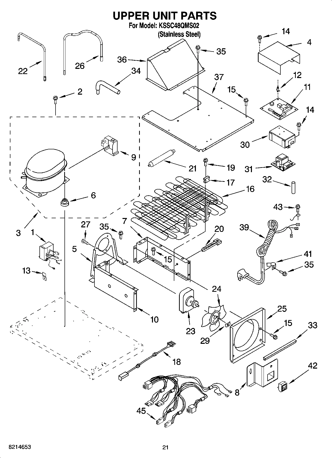 13 - UPPER UNIT PARTS