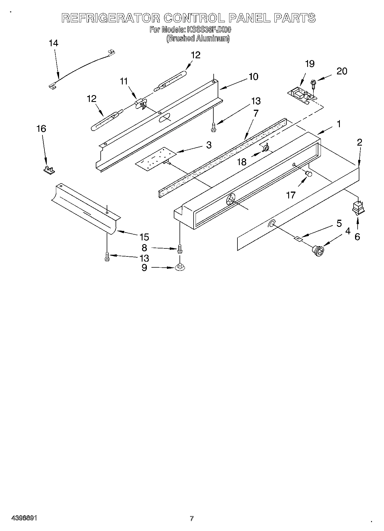 05 - REFRIGERATOR CONTROL PANEL