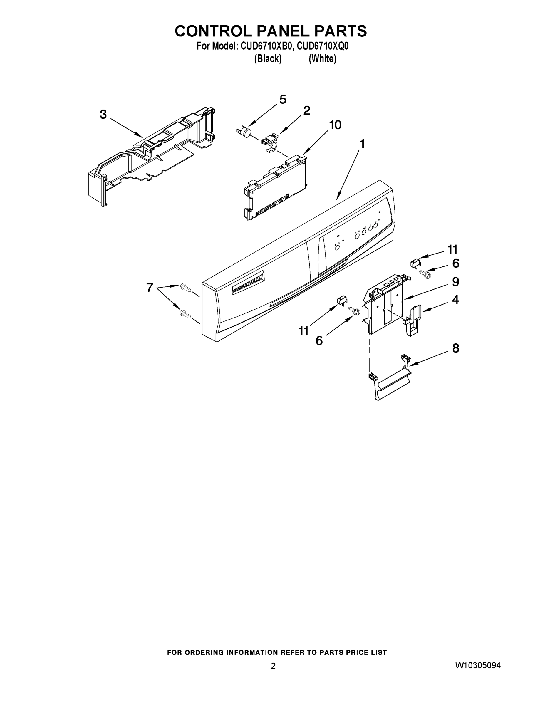 02 - CONTROL PANEL PARTS