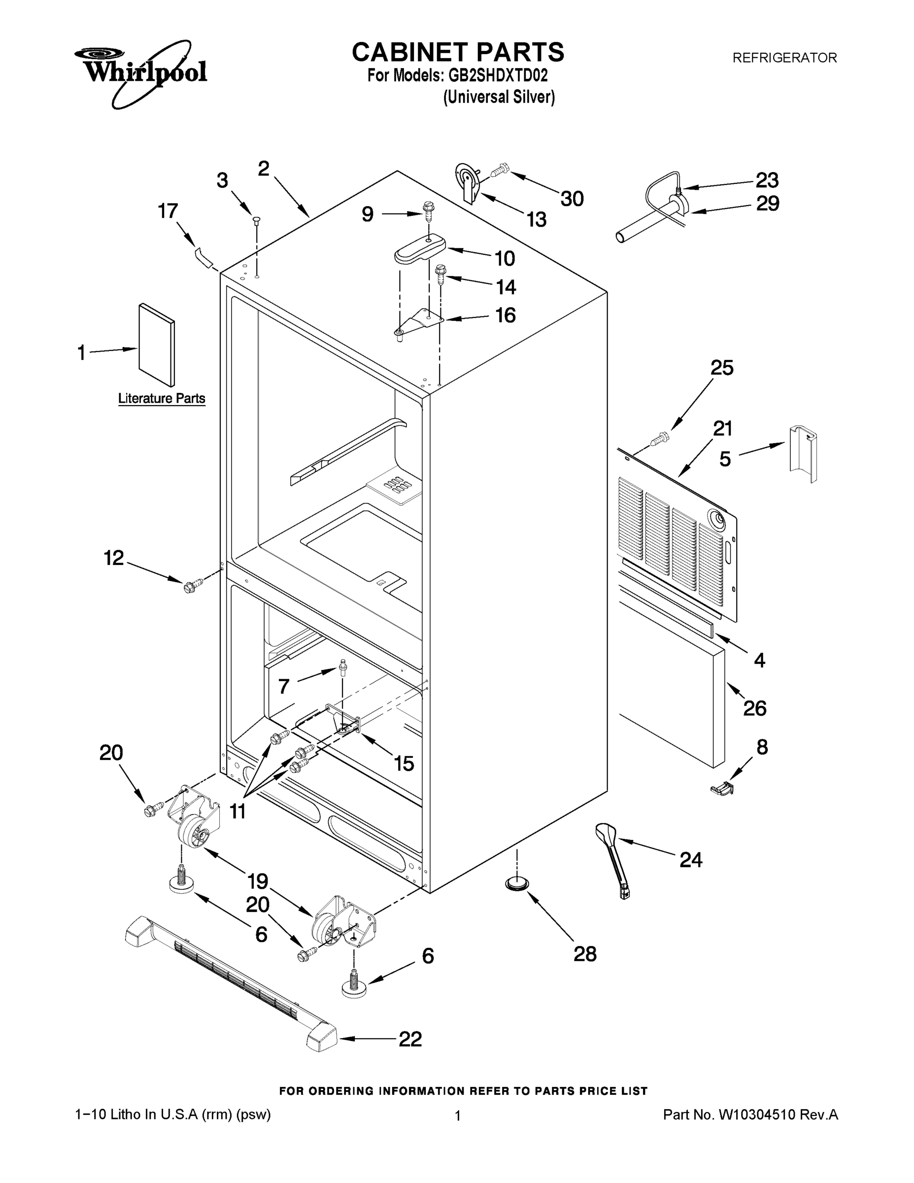 01 - CABINET PARTS