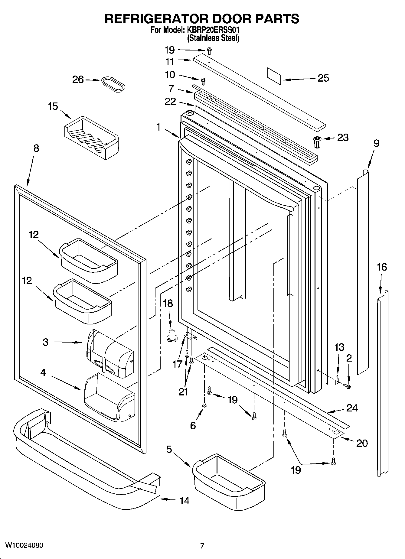04 - REFRIGERATOR DOOR PARTS