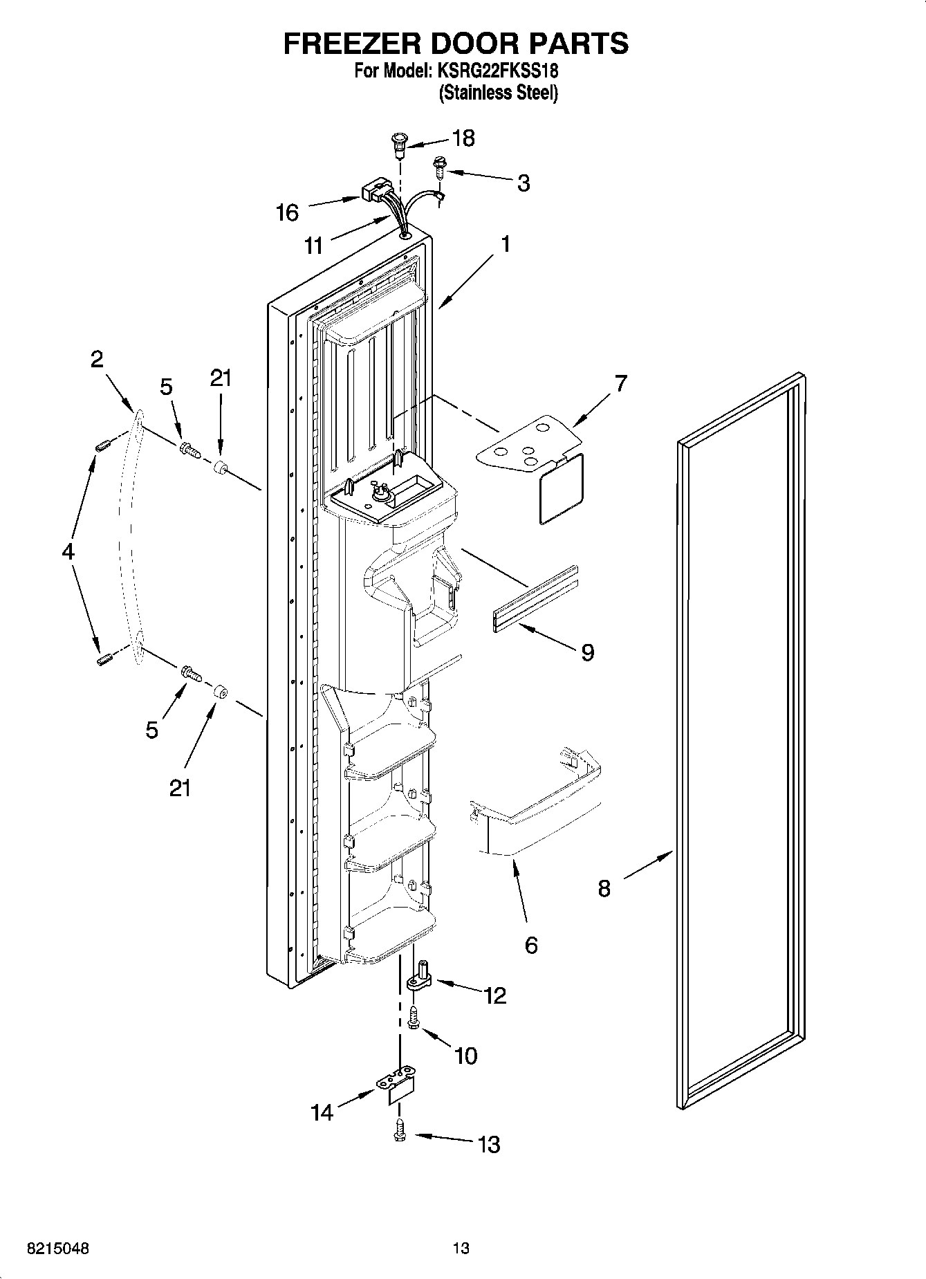 08 - FREEZER DOOR PARTS
