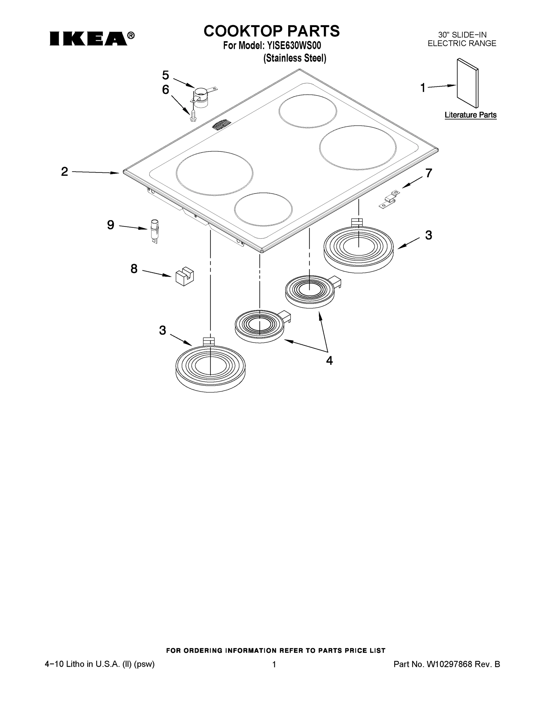01 - COOKTOP PARTS