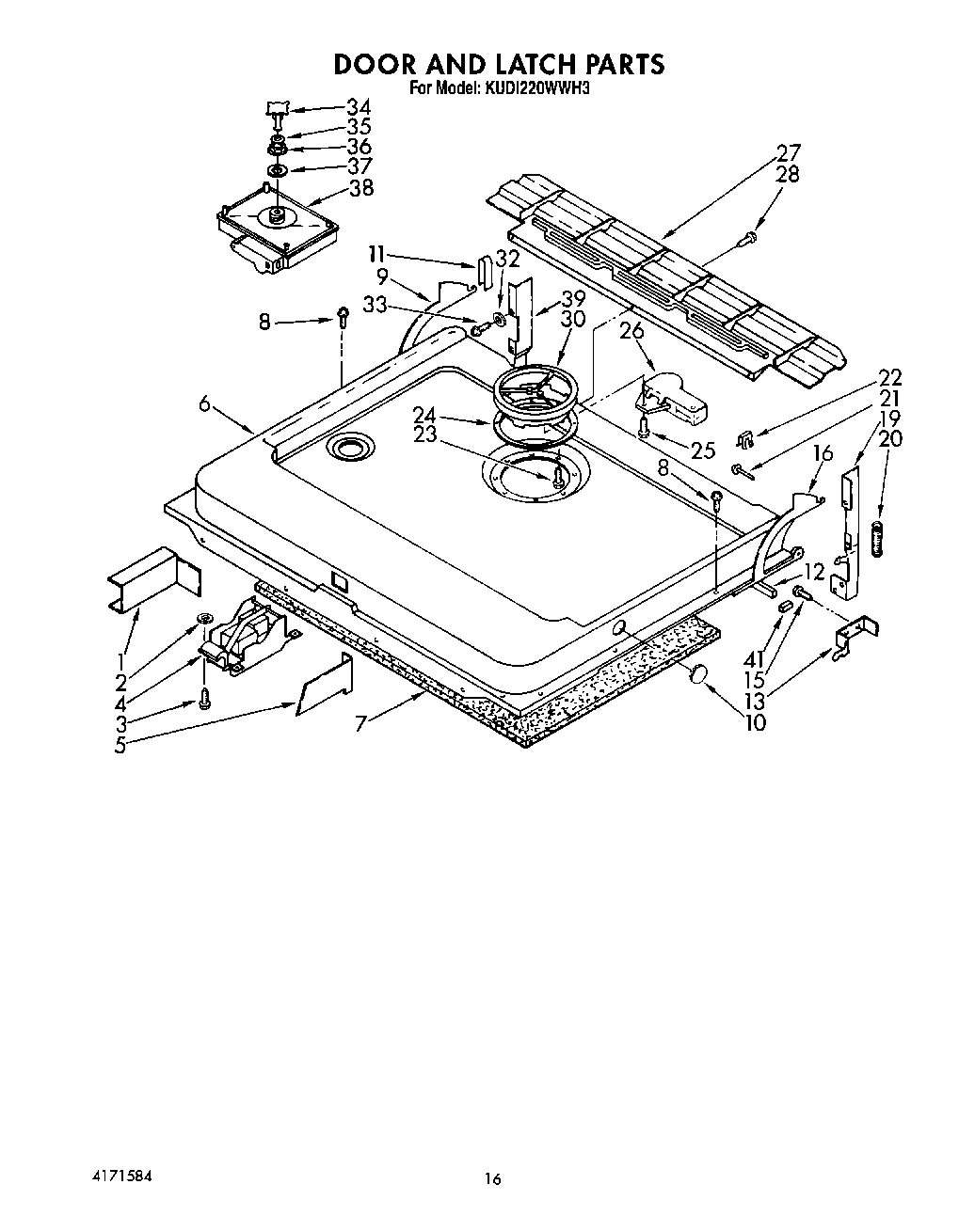 13 - DOOR AND LATCH