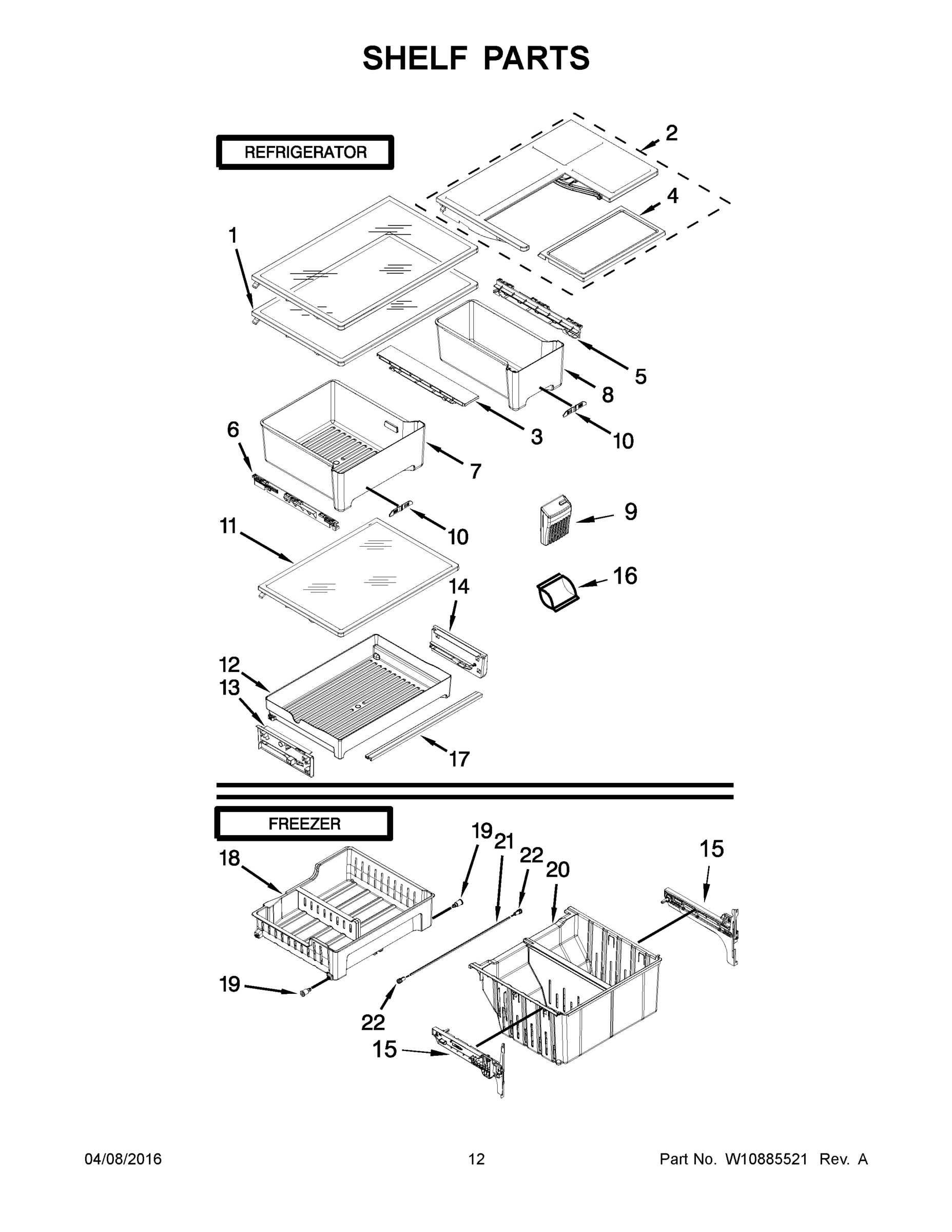 07 - SHELF PARTS