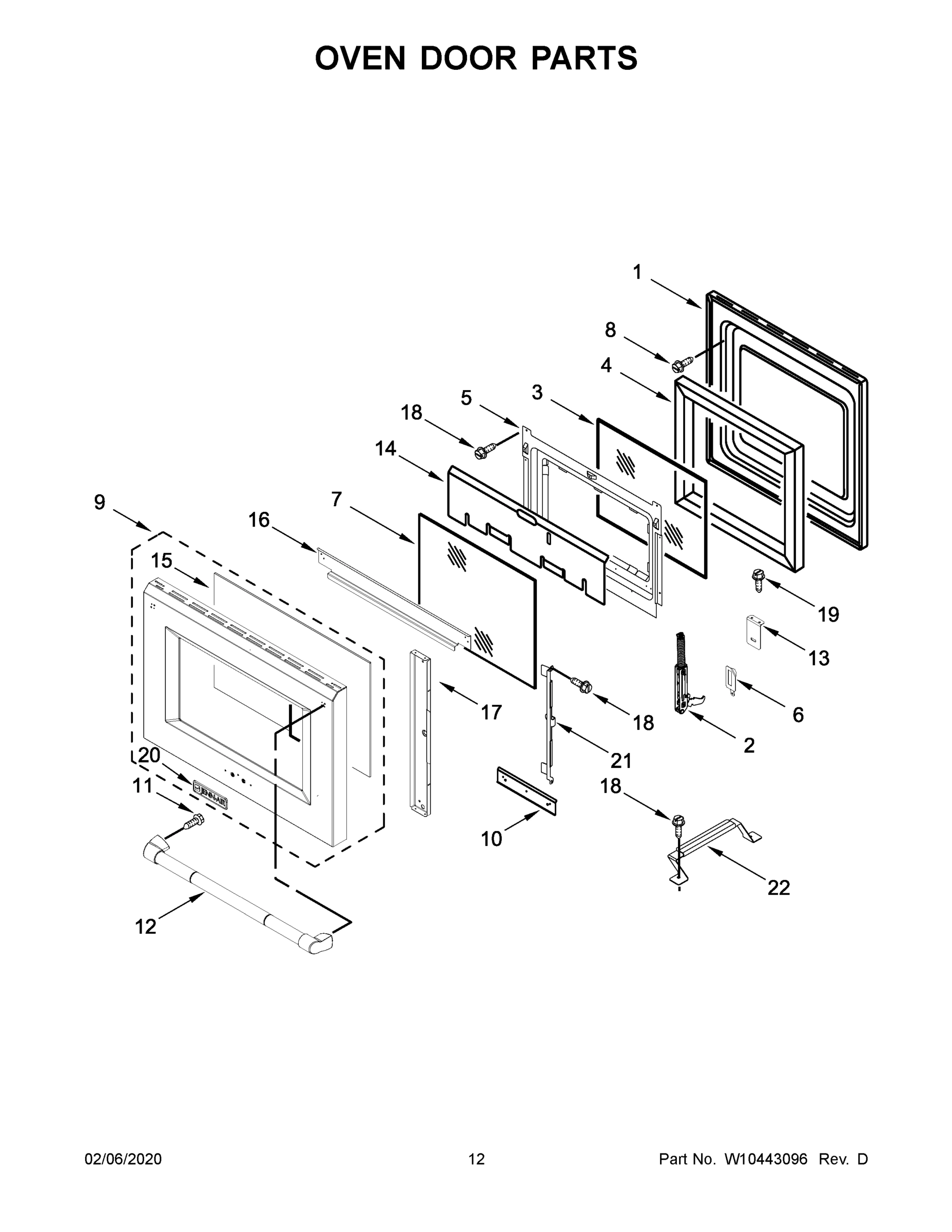 07 - OVEN DOOR PARTS