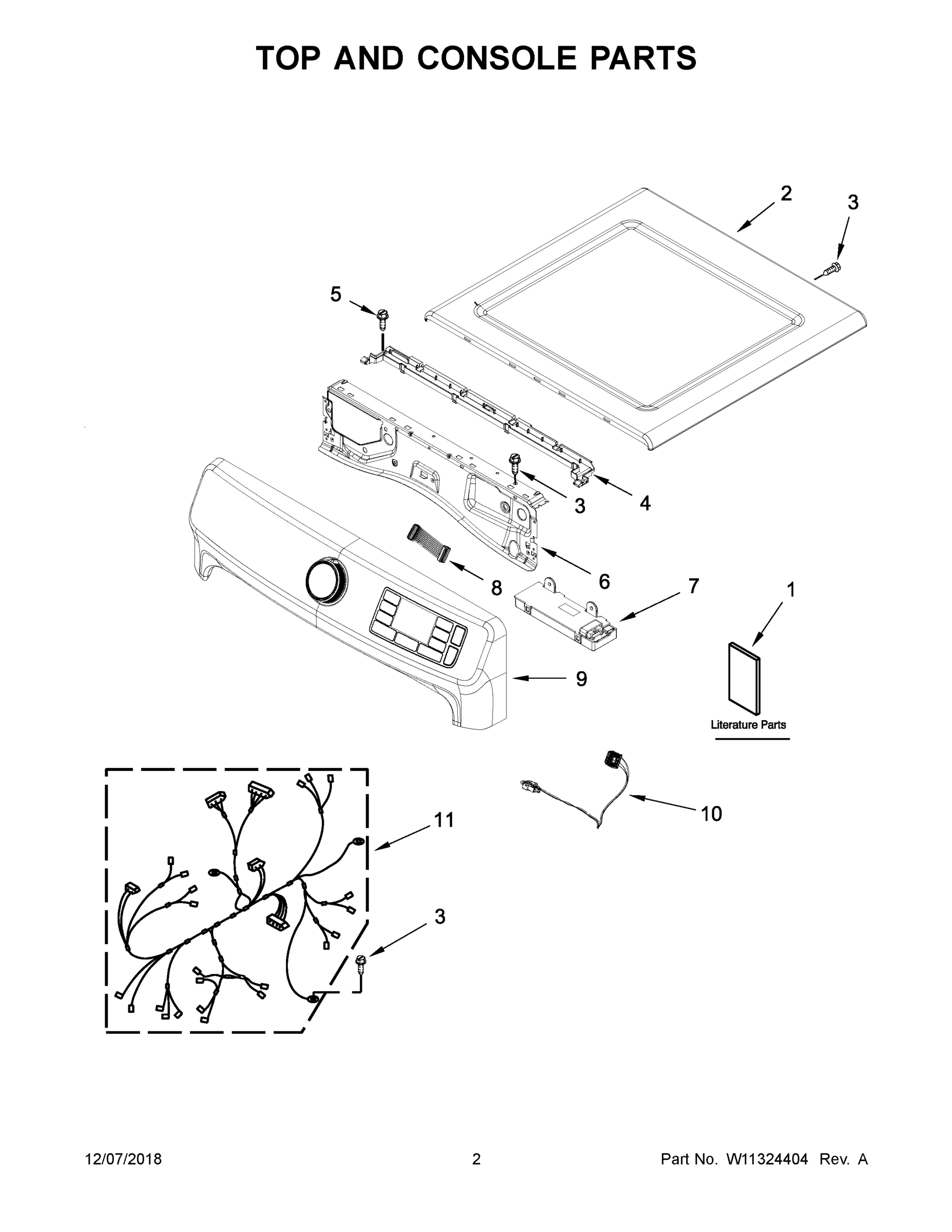 02 - TOP AND CONSOLE PARTS