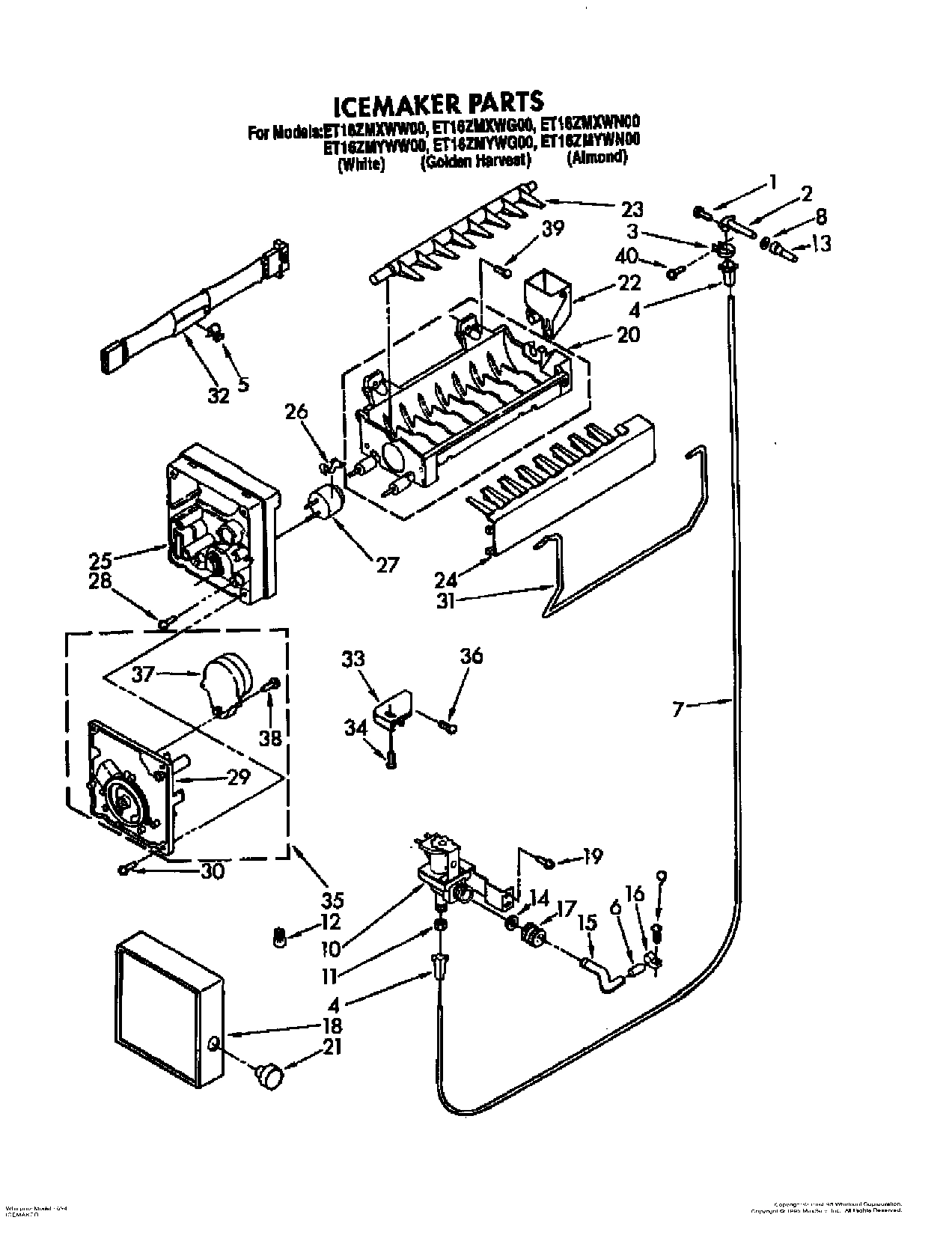 09 - ICEMAKER, LIT/OPTIONAL