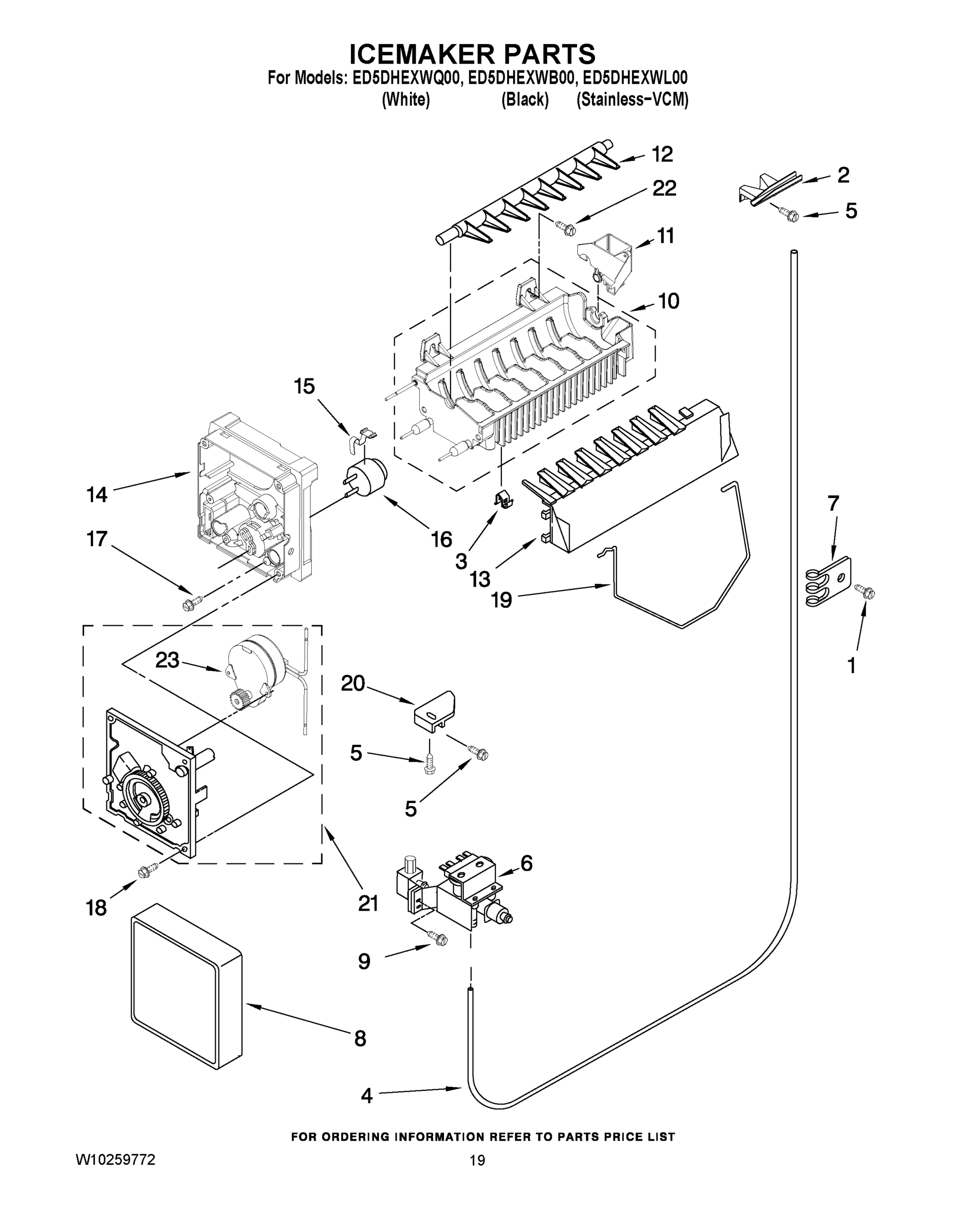 12 - ICEMAKER PARTS