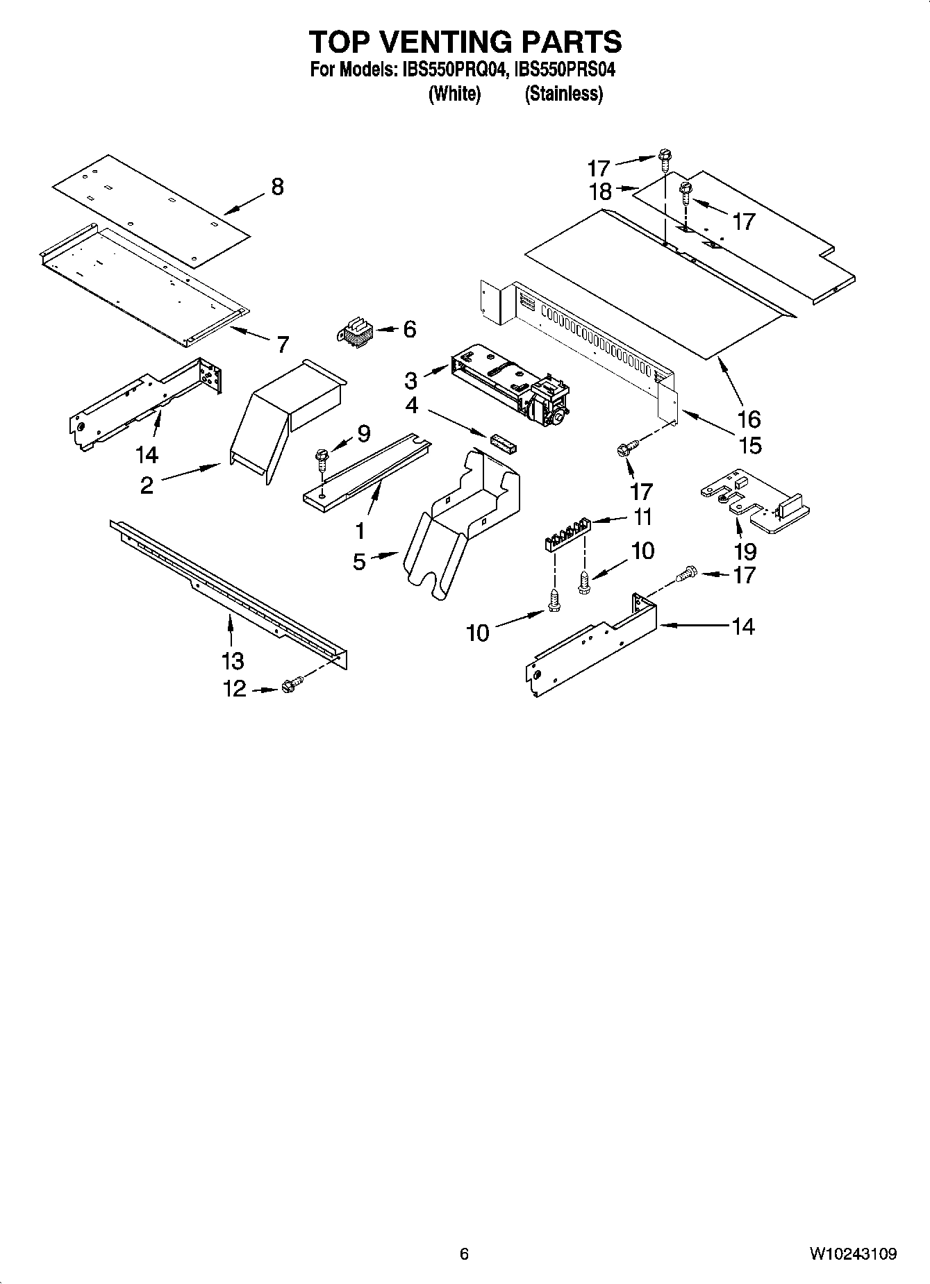 05 - TOP VENTING PARTS, OPTIONAL PARTS