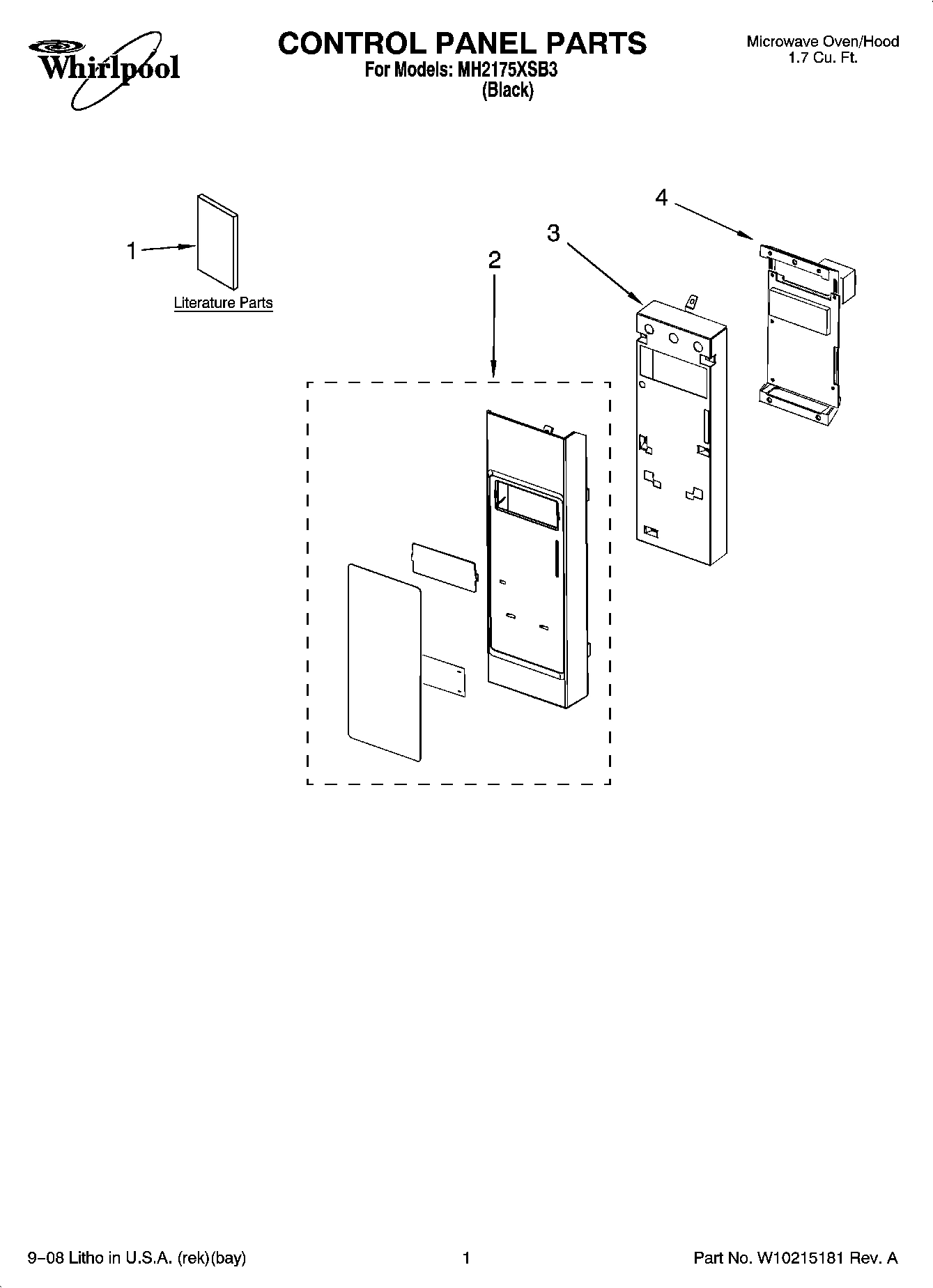 01 - CONTROL PANEL PARTS