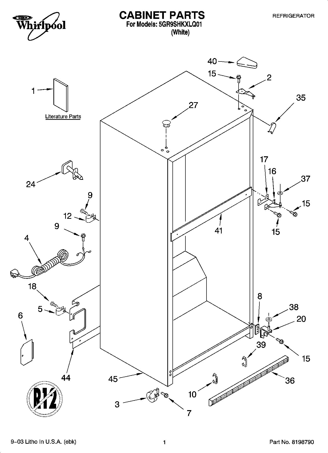01 - CABINET PARTS