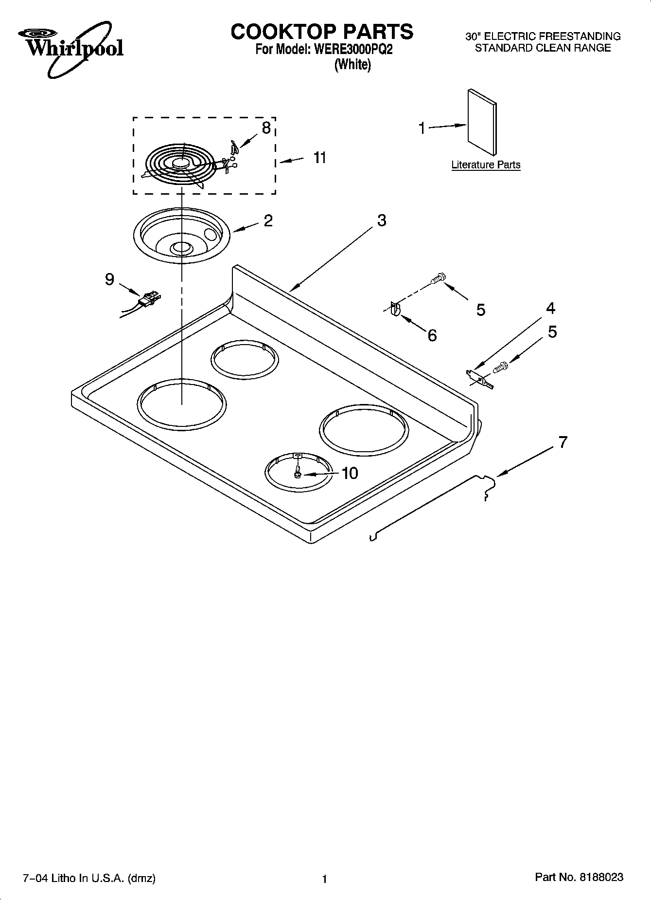 01 - COOKTOP PARTS