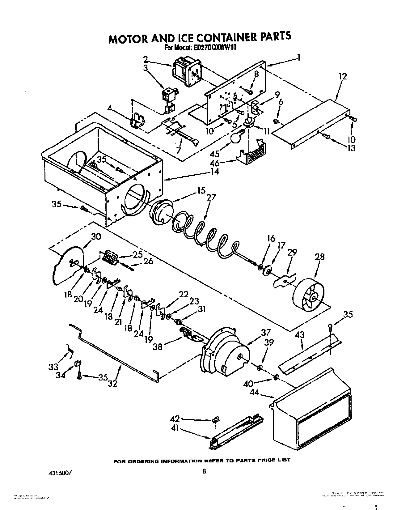 06 - MOTOR AND ICE CONTAINER