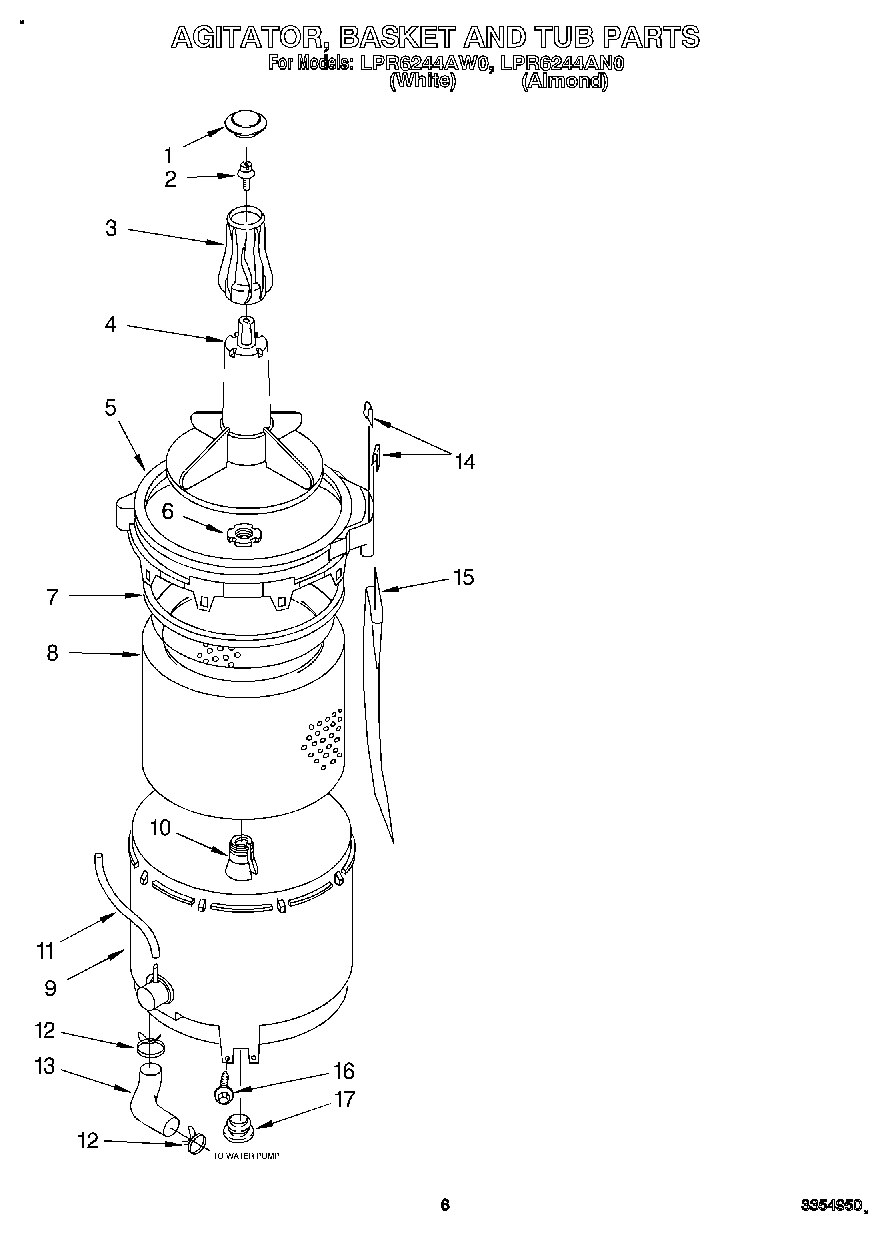 05 - AGITATOR, BASKET AND TUB