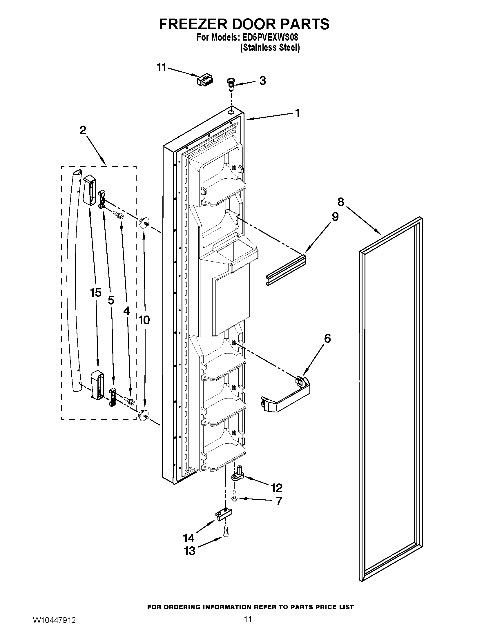 07 - FREEZER DOOR PARTS
