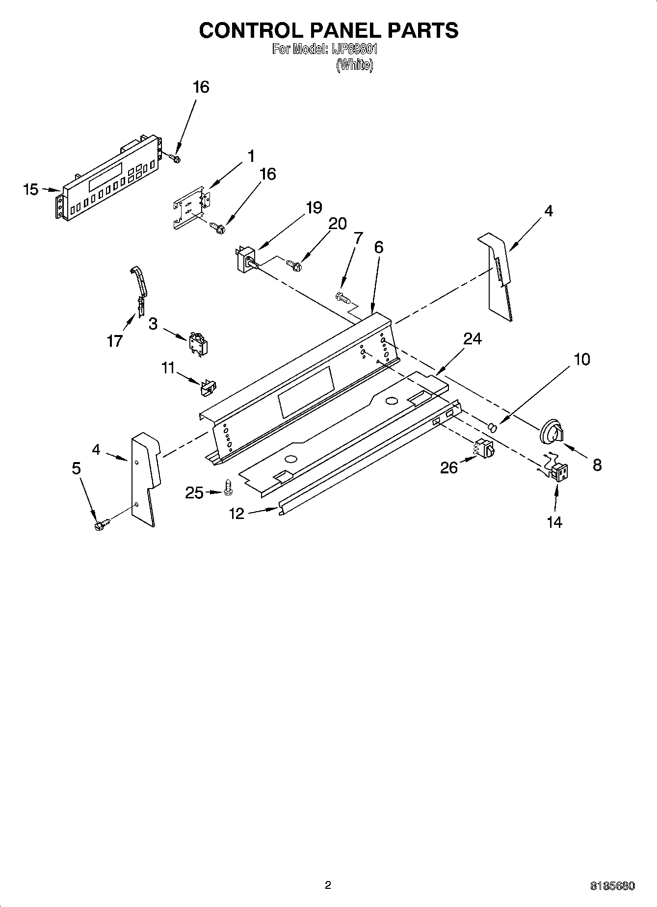 02 - CONTROL PANEL PARTS