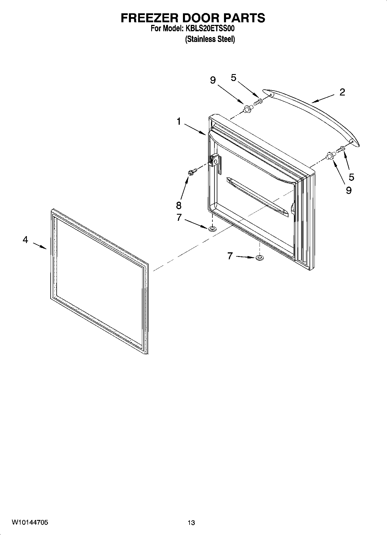 07 - FREEZER DOOR PARTS