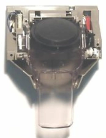 Refrigerator dispenser ice chute door and fun
