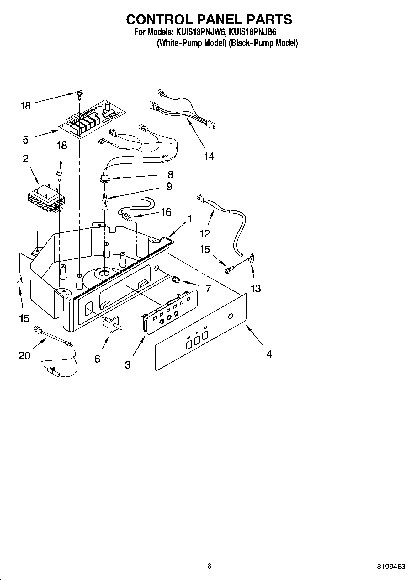 04 - CONTROL PANEL PARTS