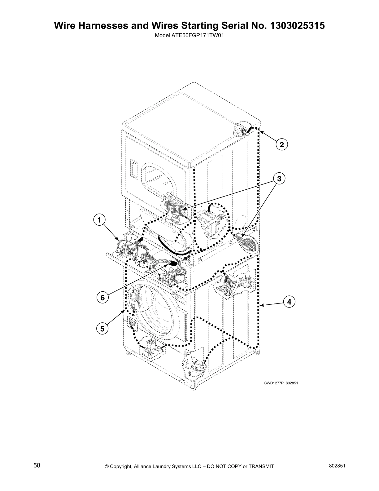 Wire Harnesses and Wires Starting Serial No. 1303025315