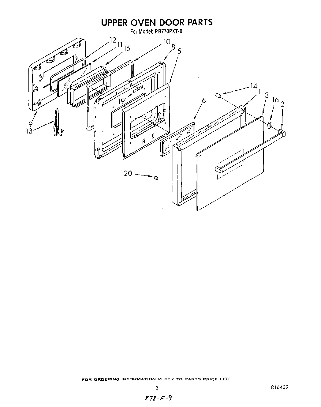 03 - UPPER OVEN DOOR