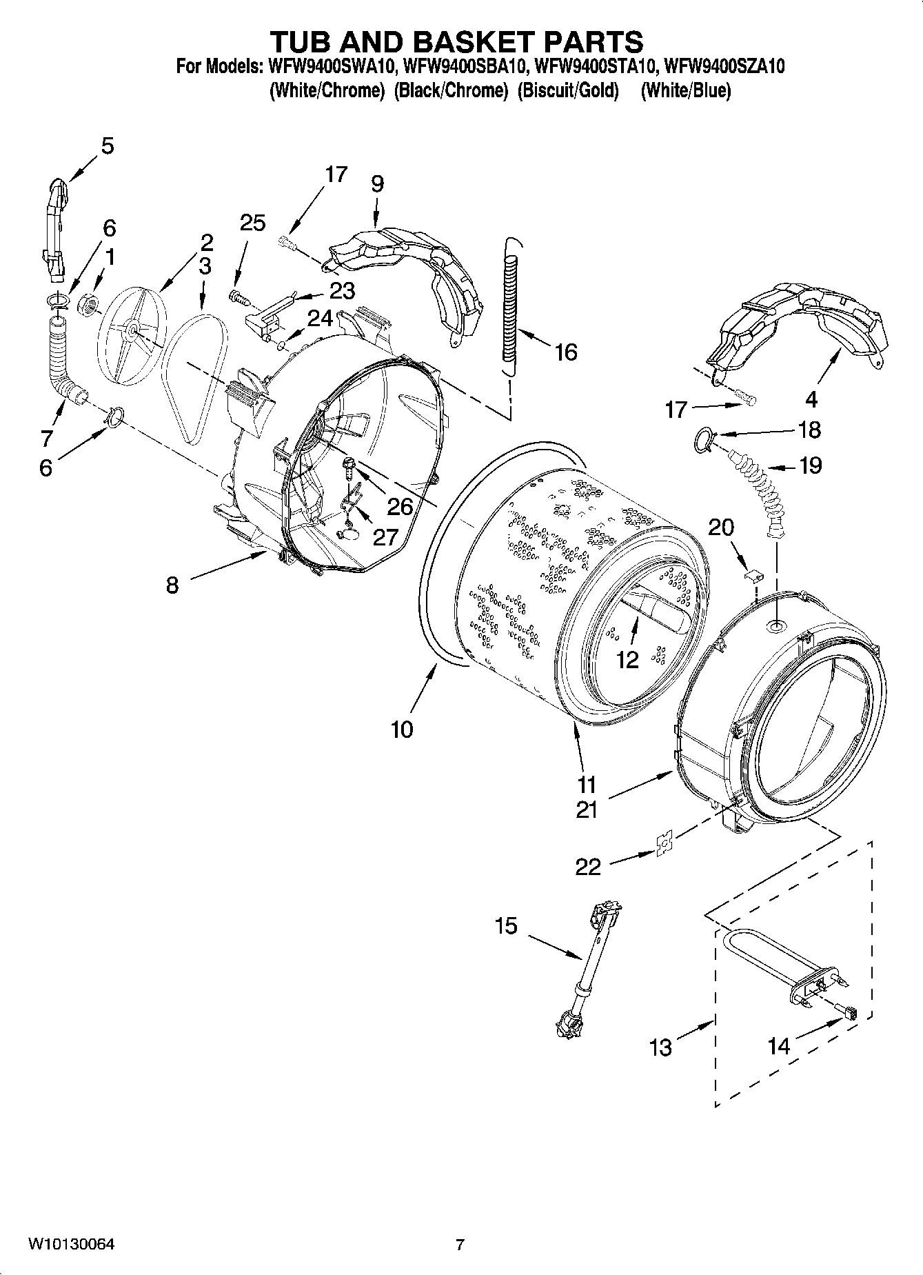 05 - TUB AND BASKET PARTS