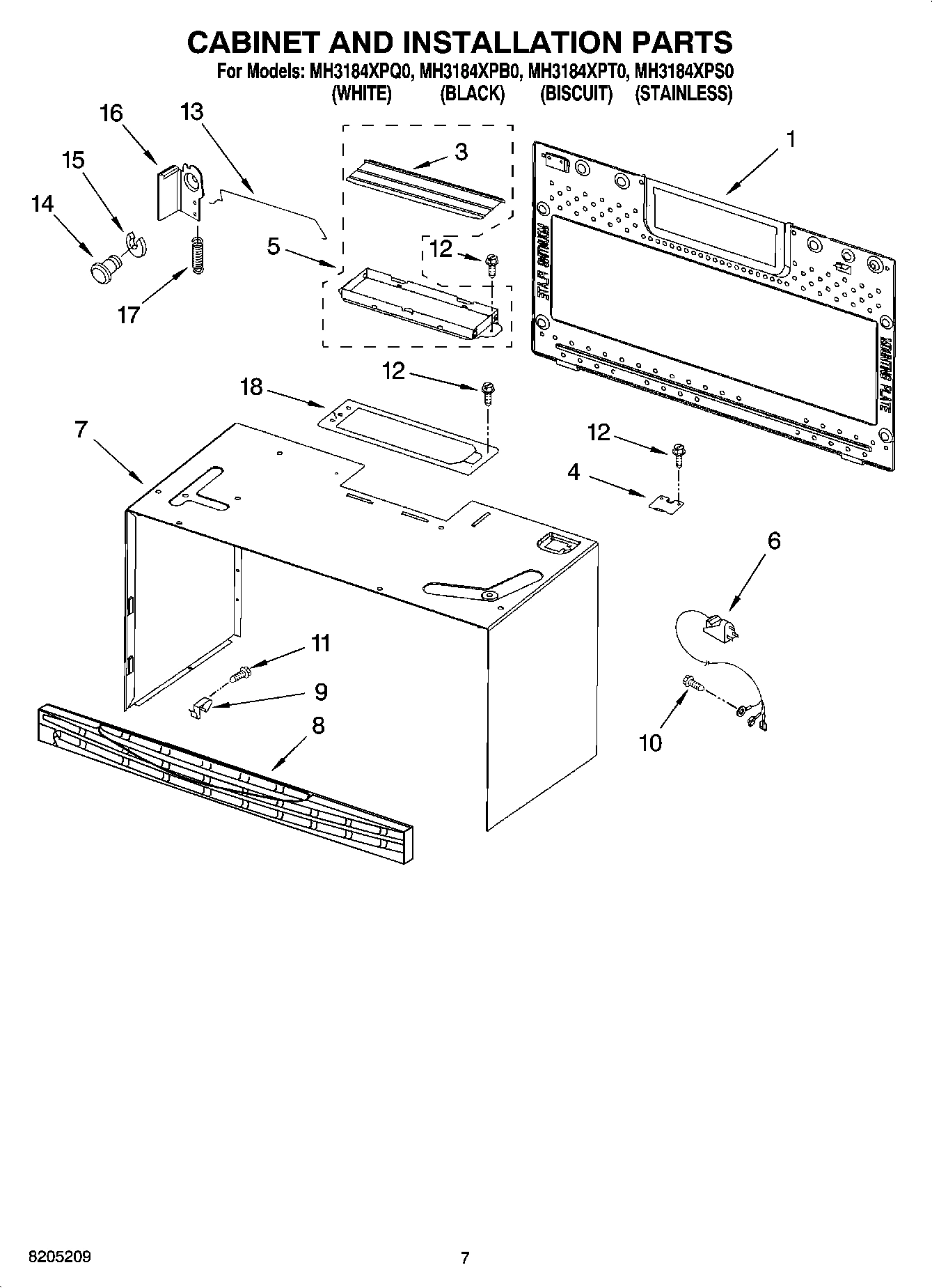 06 - CABINET AND INSTALLATION PARTS
