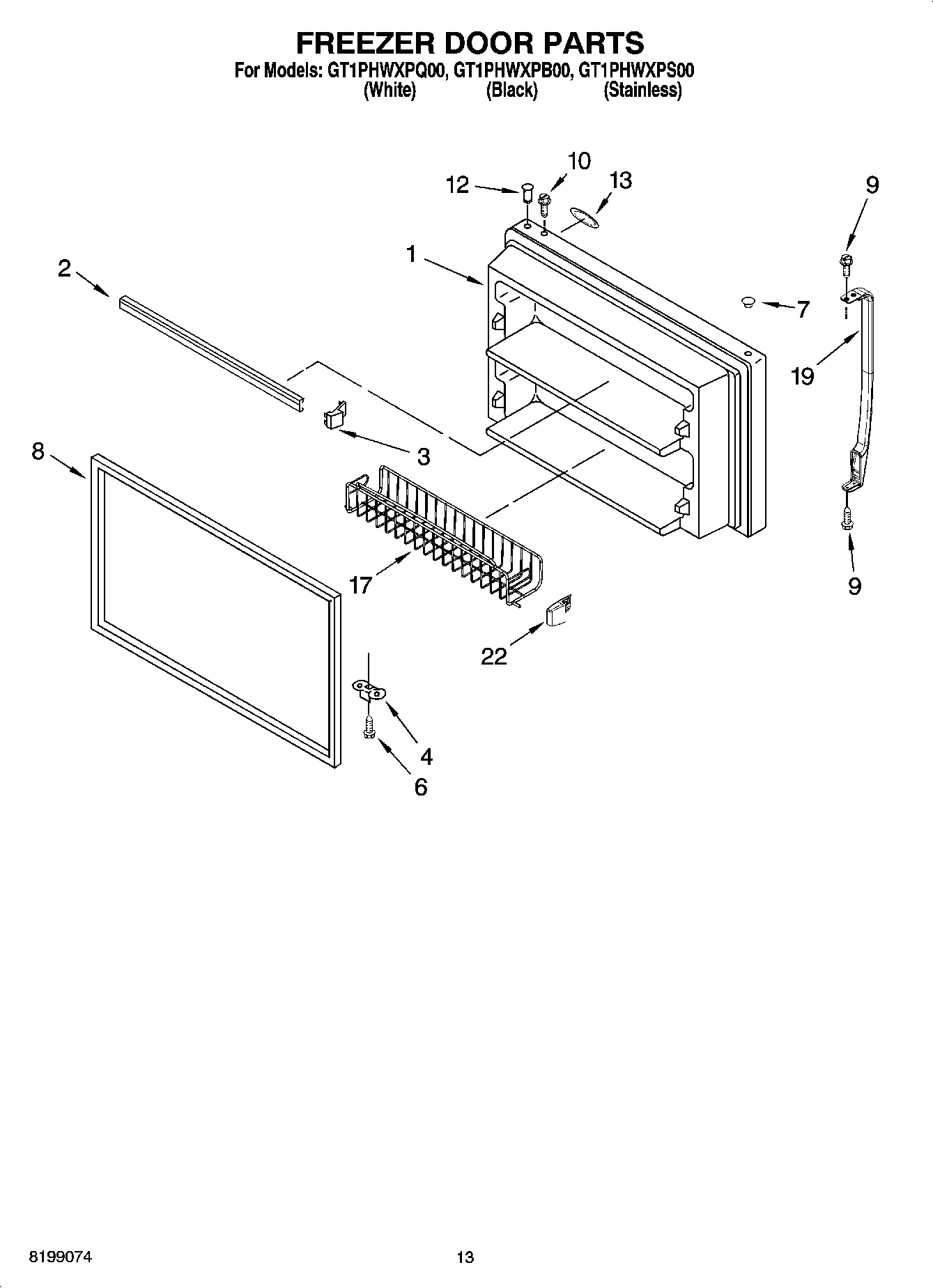 07 - FREEZER DOOR PARTS
