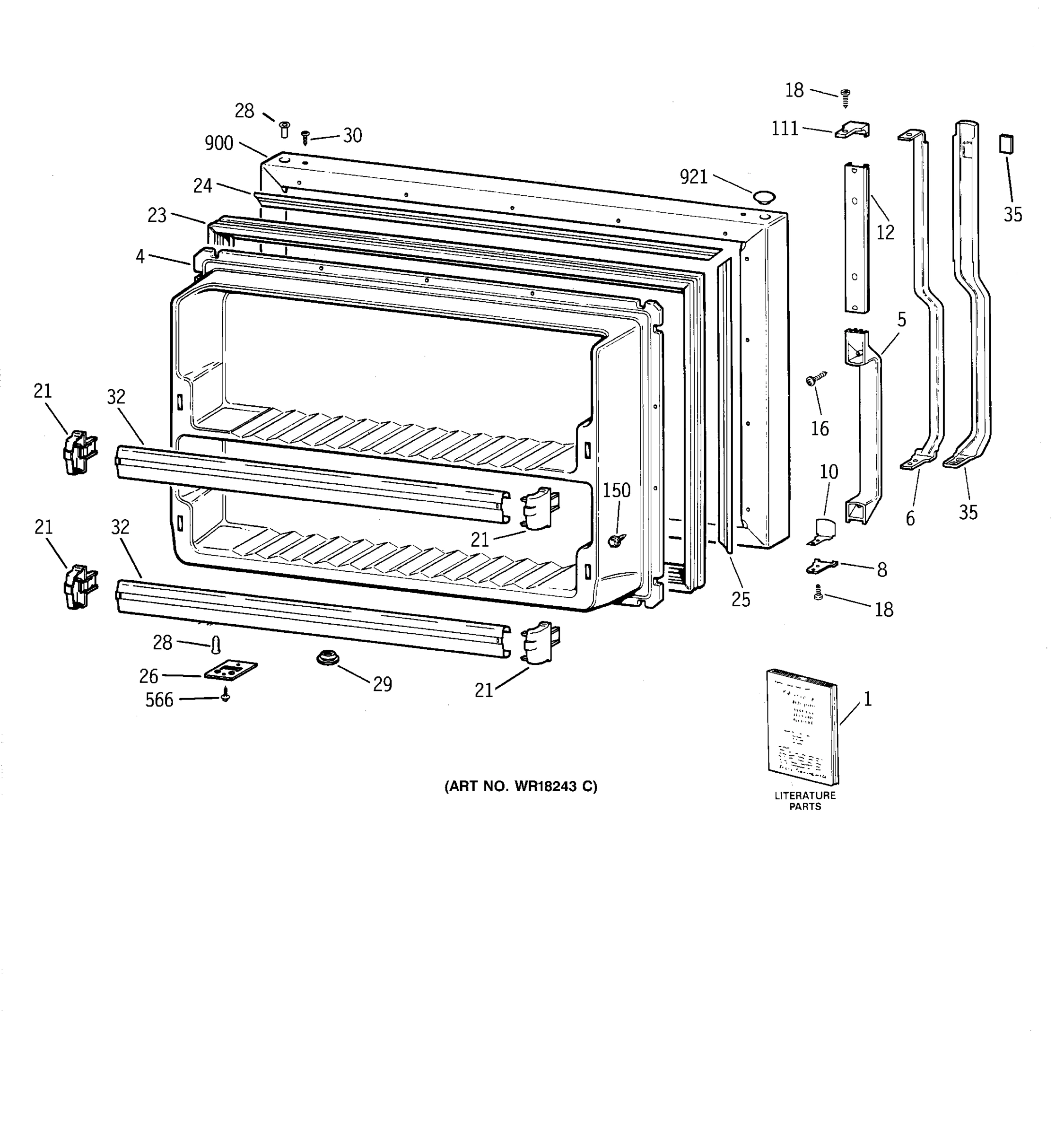 FREEZER DOOR