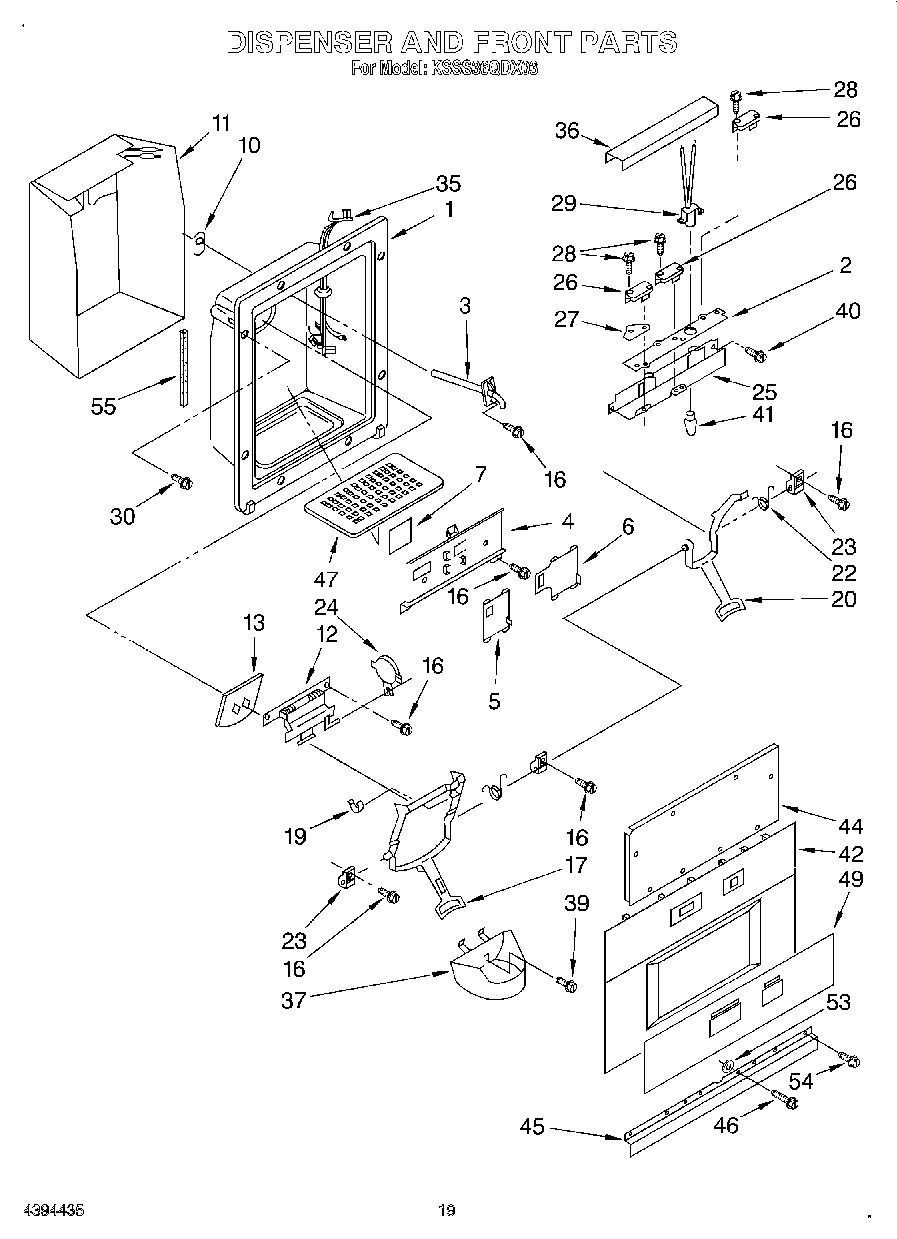 13 - DISPENSER AND FRONT