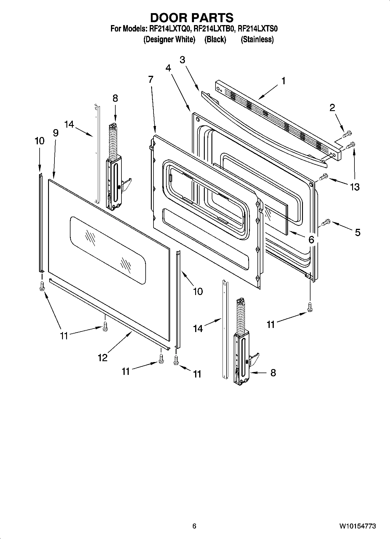 05 - DOOR PARTS, OPTIONAL PARTS (NOT INCLUDED)