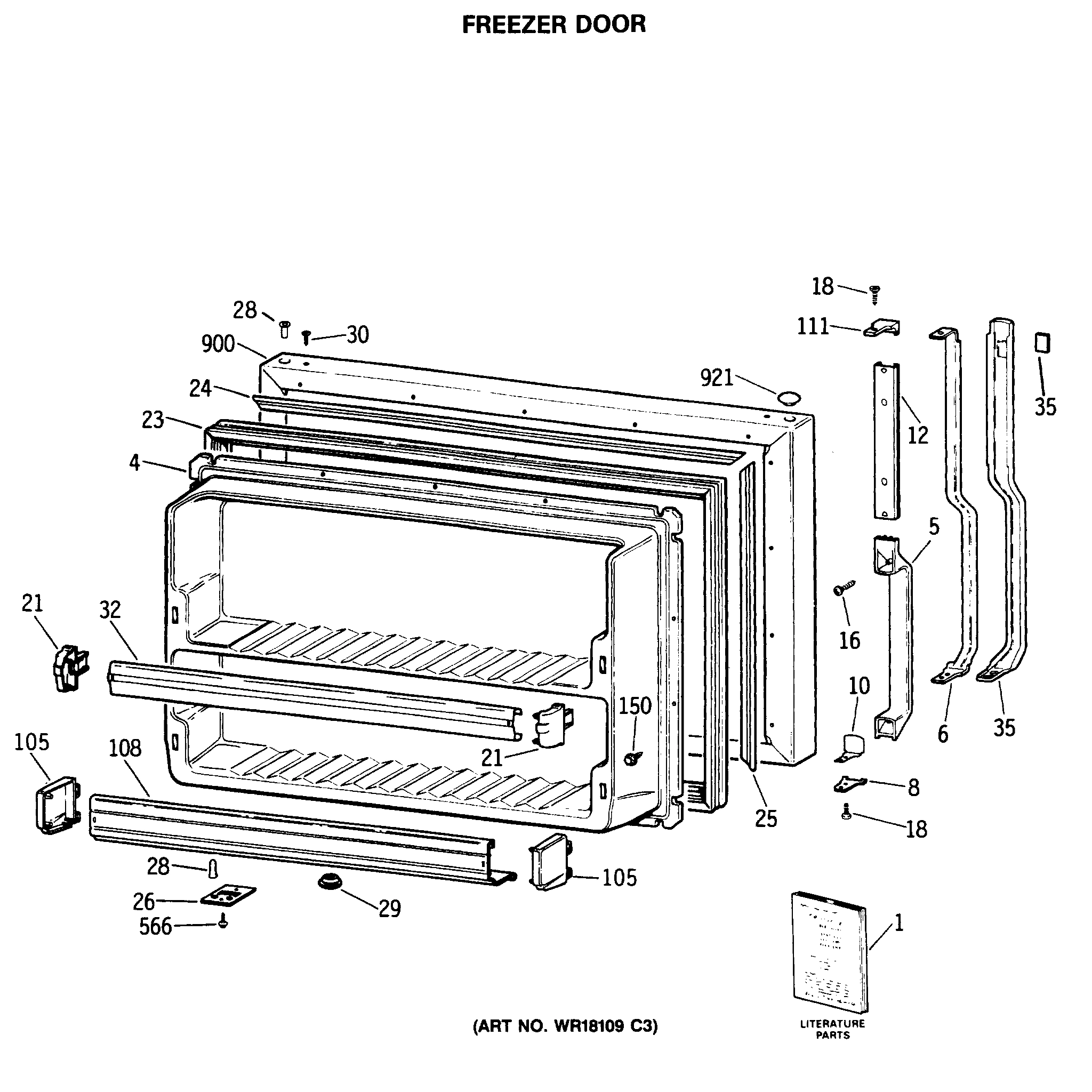 FREEZER DOOR
