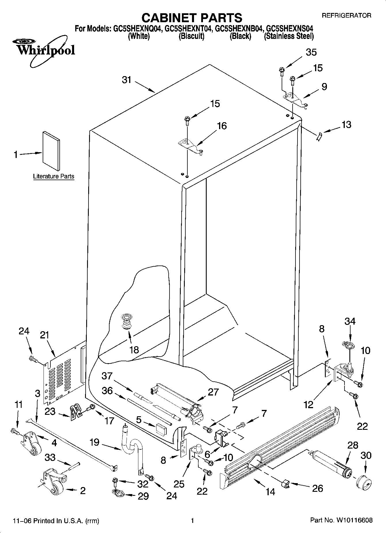 01 - CABINET PARTS