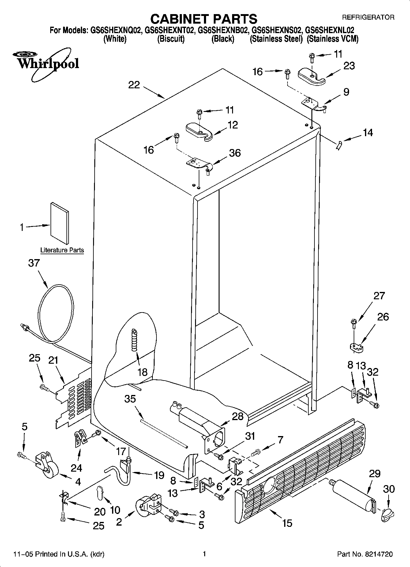 01 - CABINET PARTS