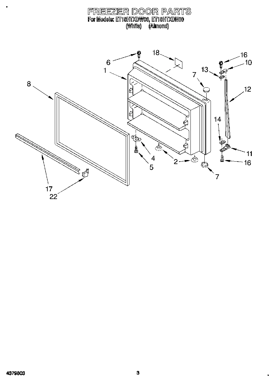 02 - FREEZER DOOR