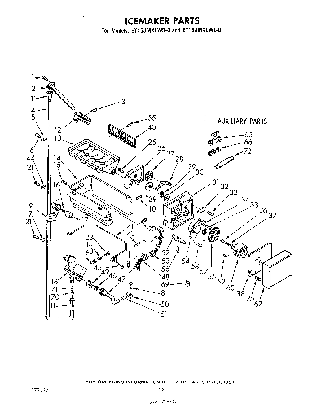08 - ICEMAKER , NOT ILLUSTRATED AND OPTI