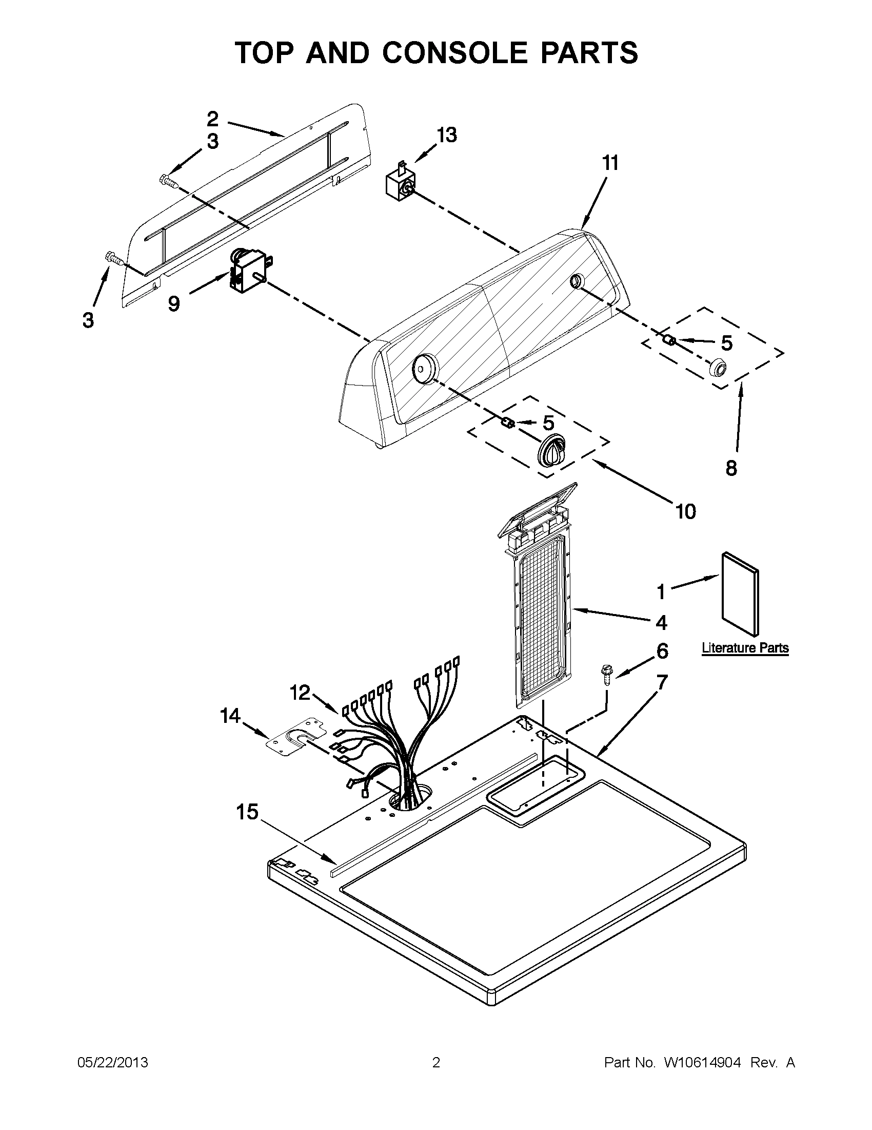 01 - TOP AND CONSOLE PARTS