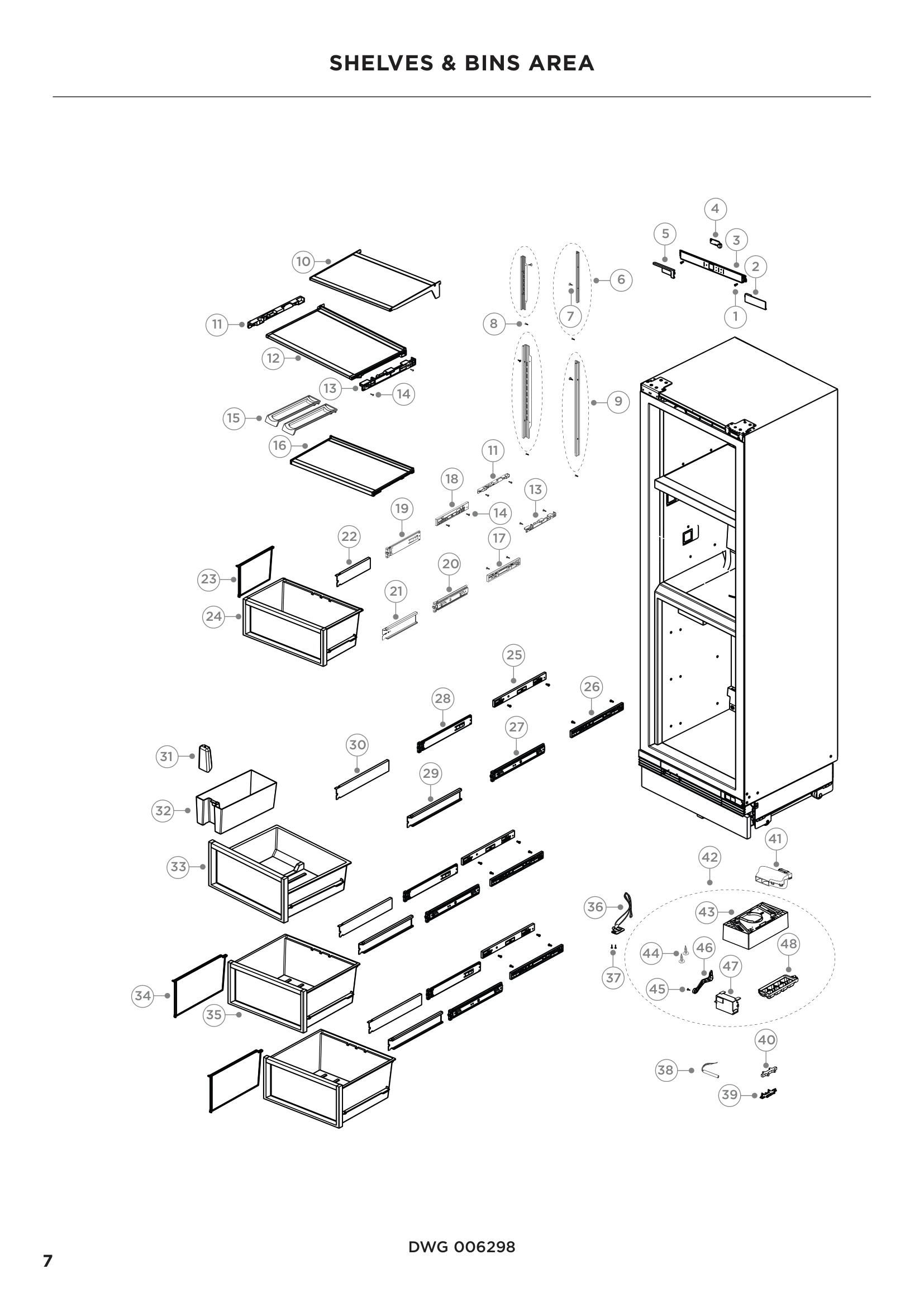SHELVES & BINS AREA