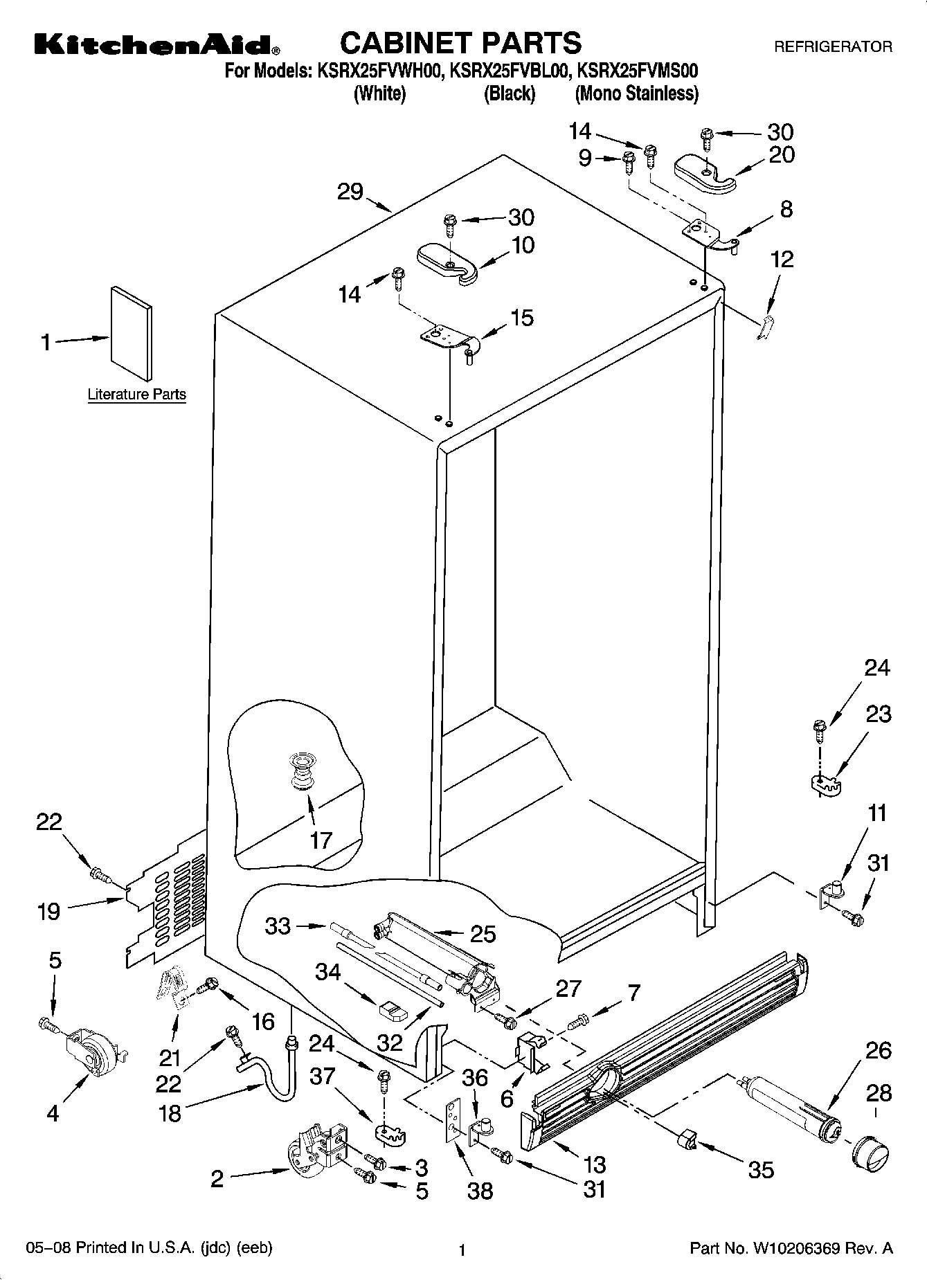 01 - CABINET PARTS