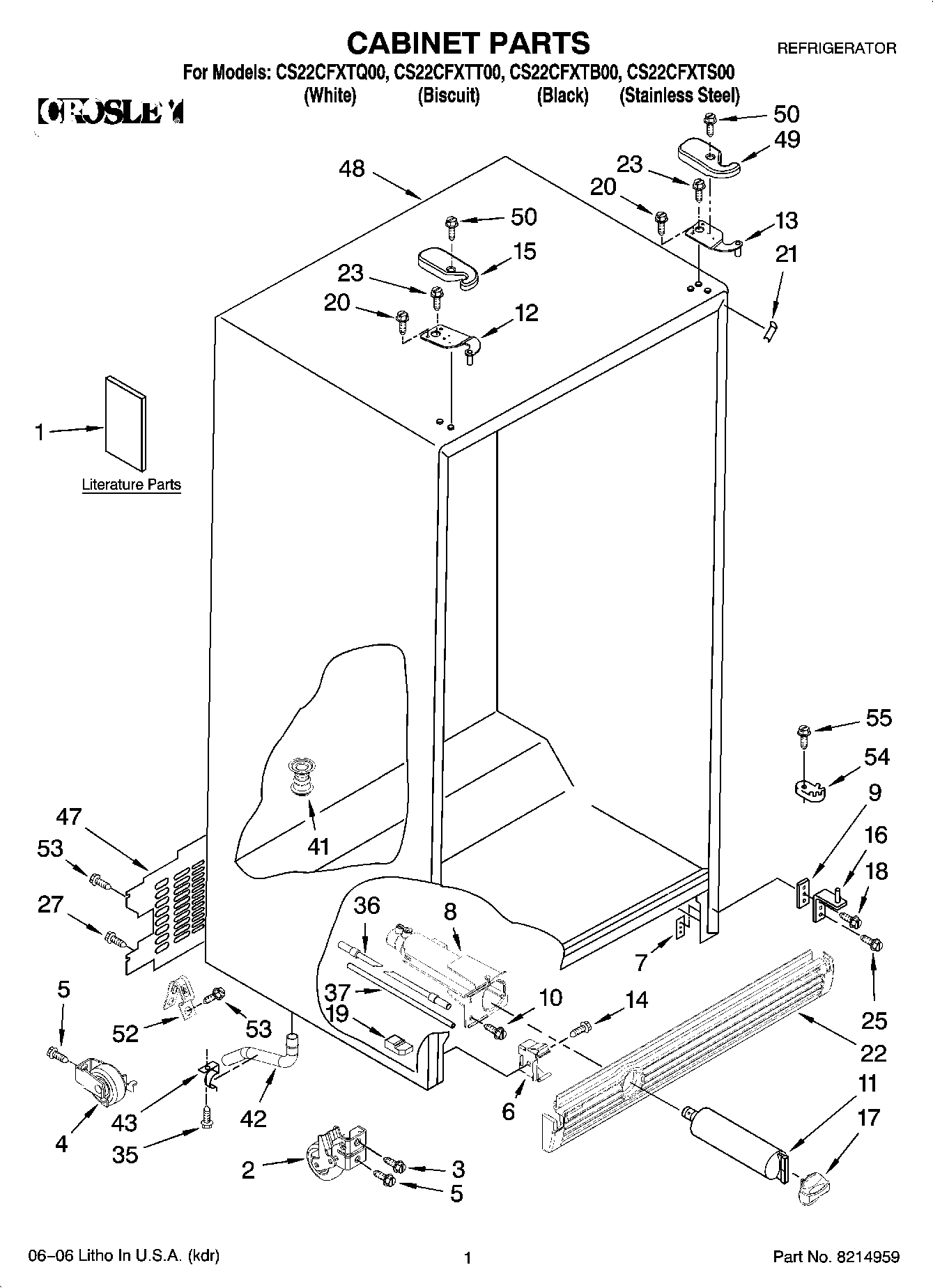 01 - CABINET PARTS