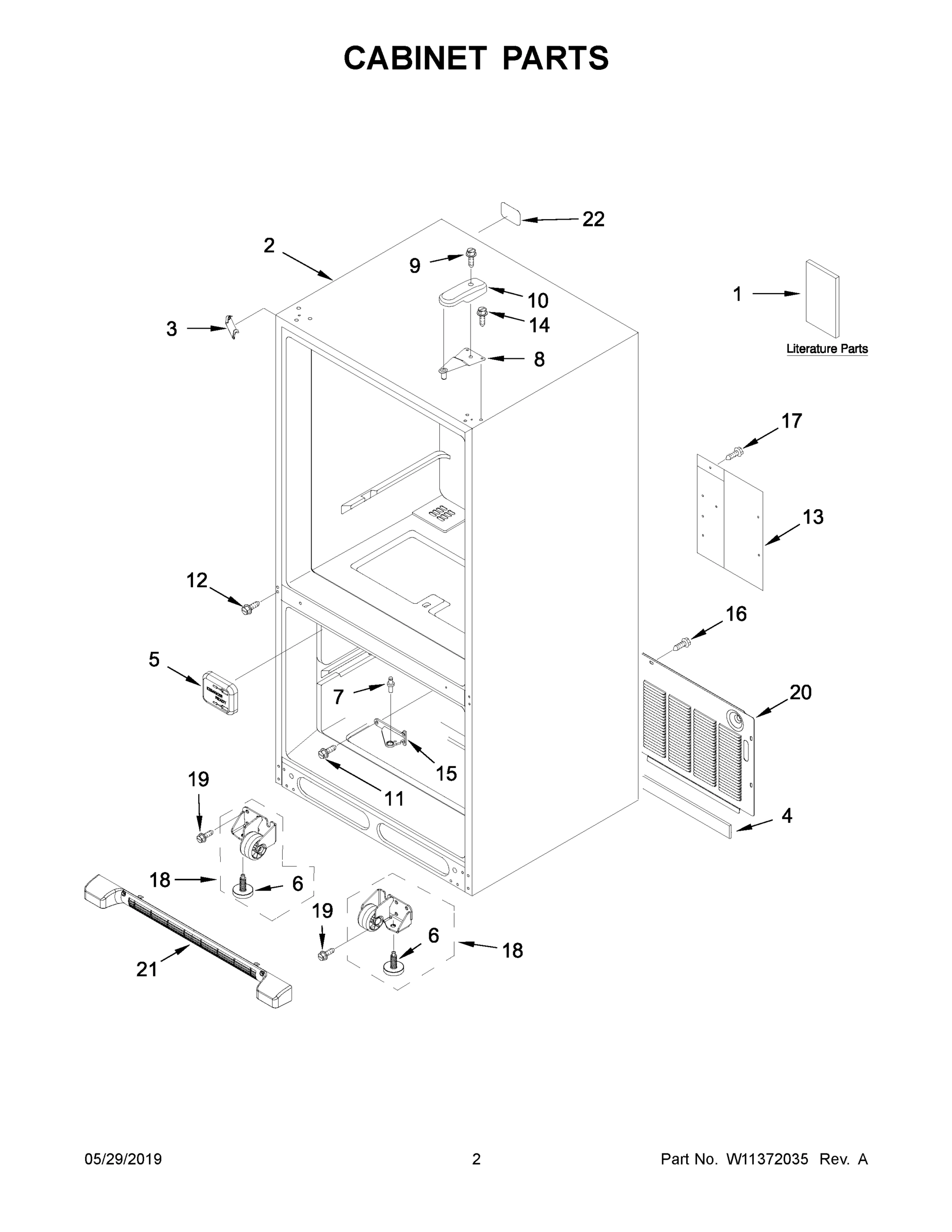 02 - CABINET PARTS