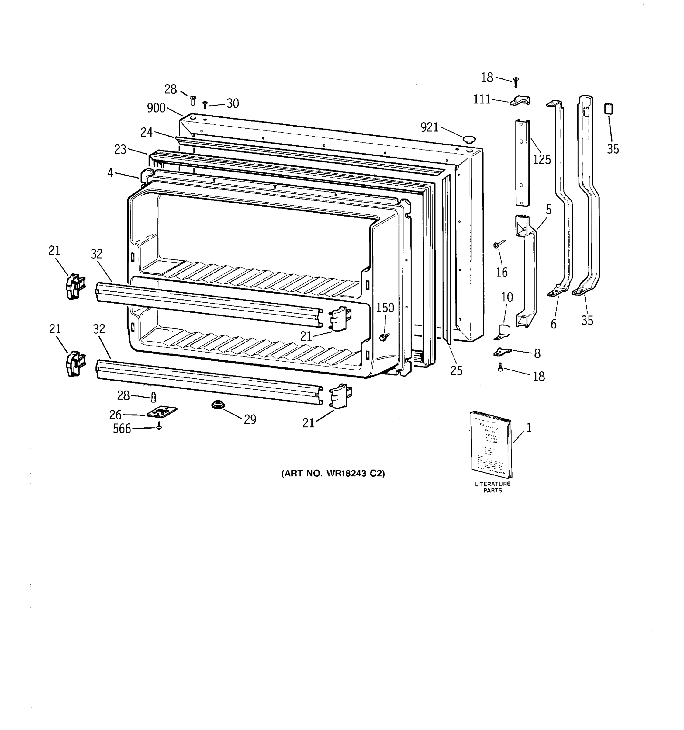 FREEZER DOOR