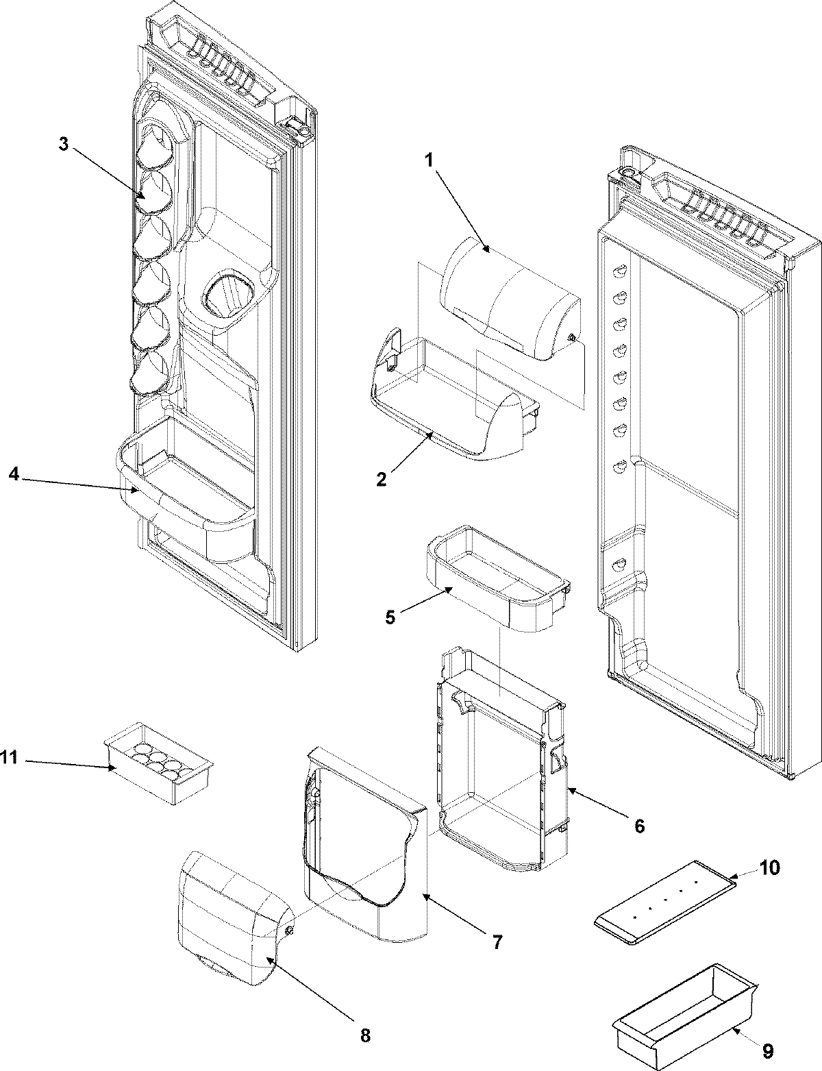 10 - REF DOOR STORAGE