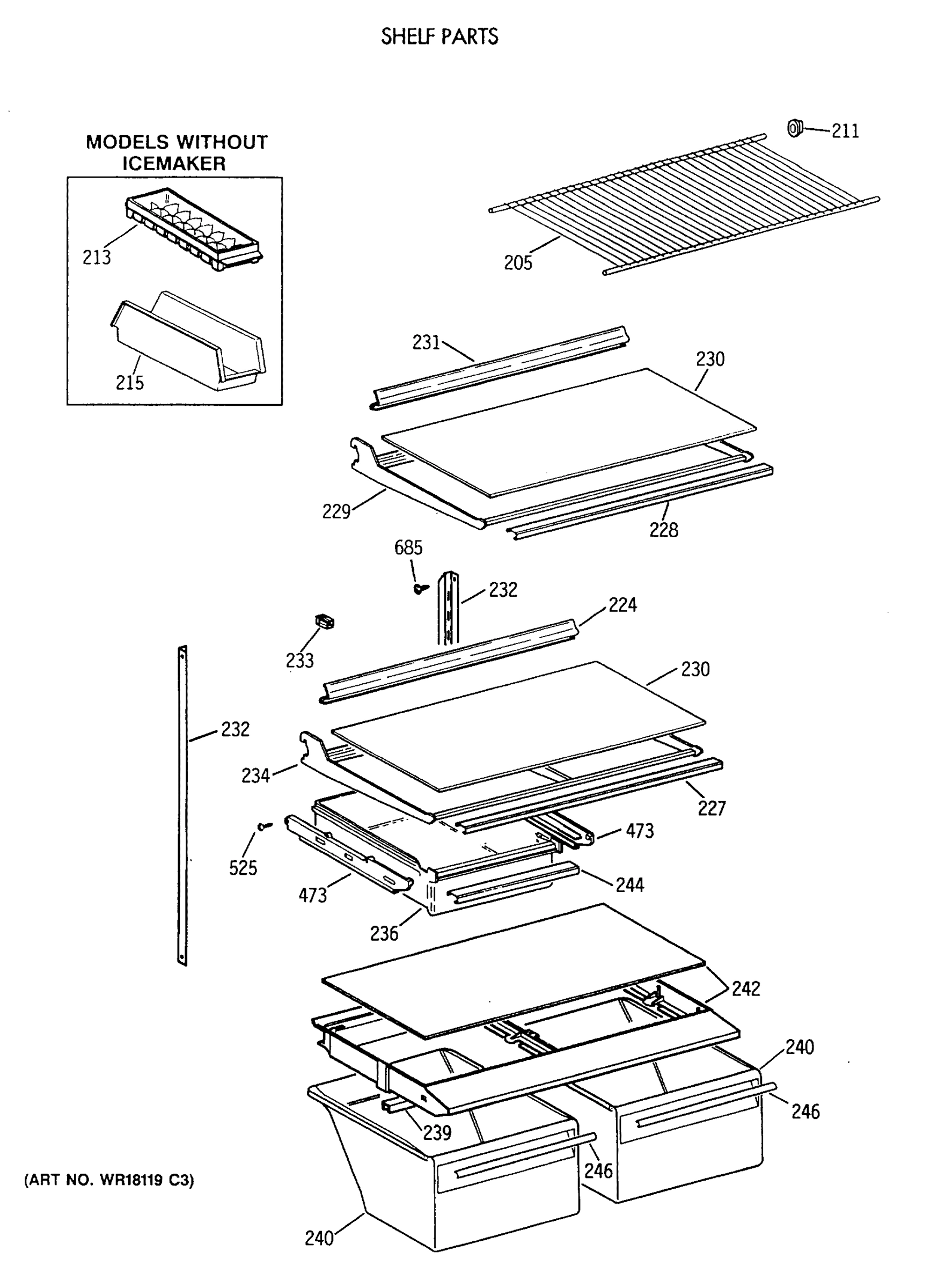 SHELF PARTS