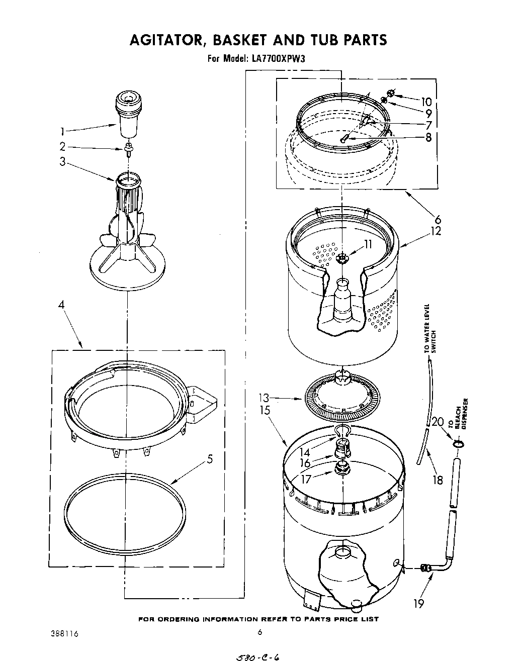 04 - AGITATOR, BASKET AND TUB