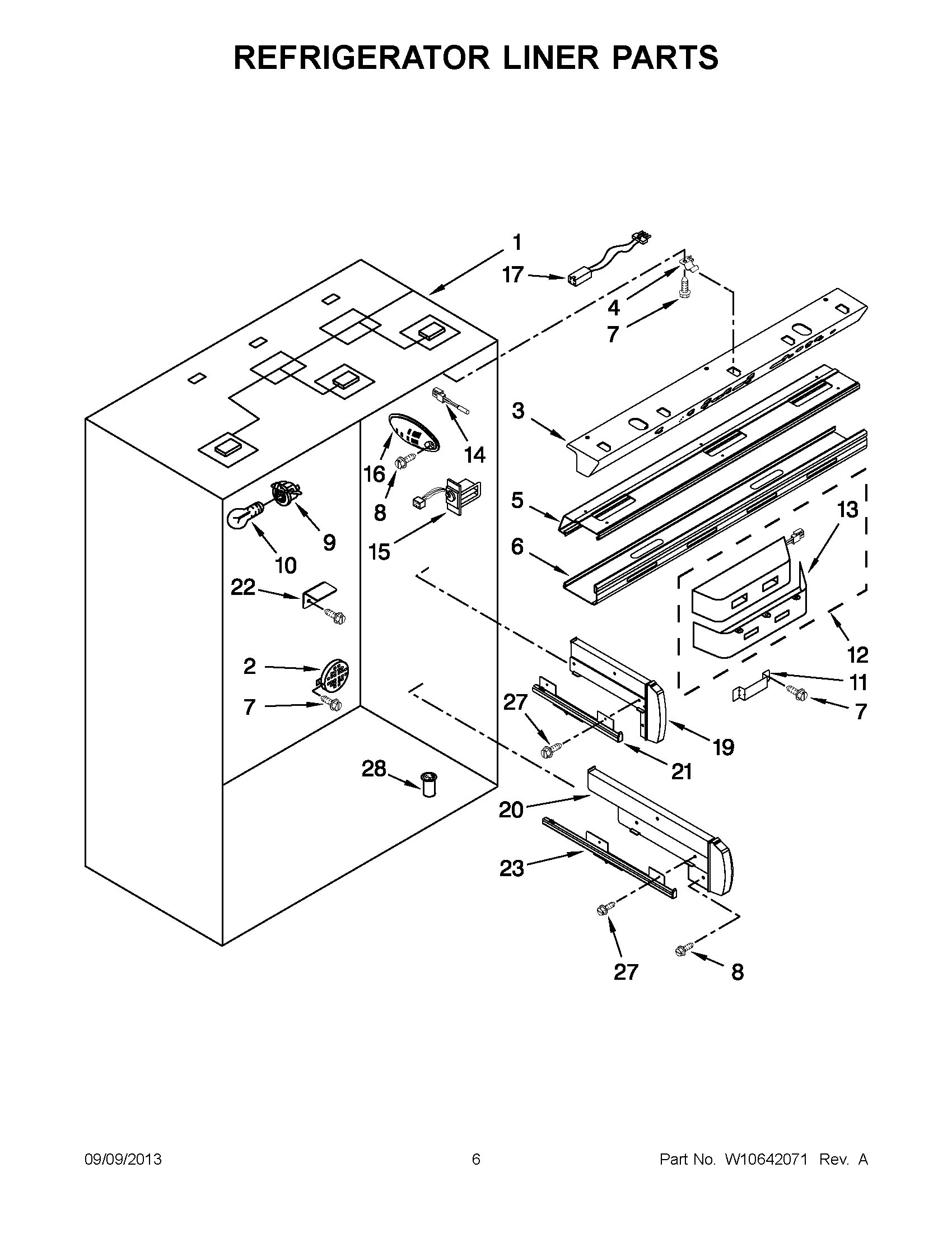 04 - REFRIGERATOR LINER PARTS